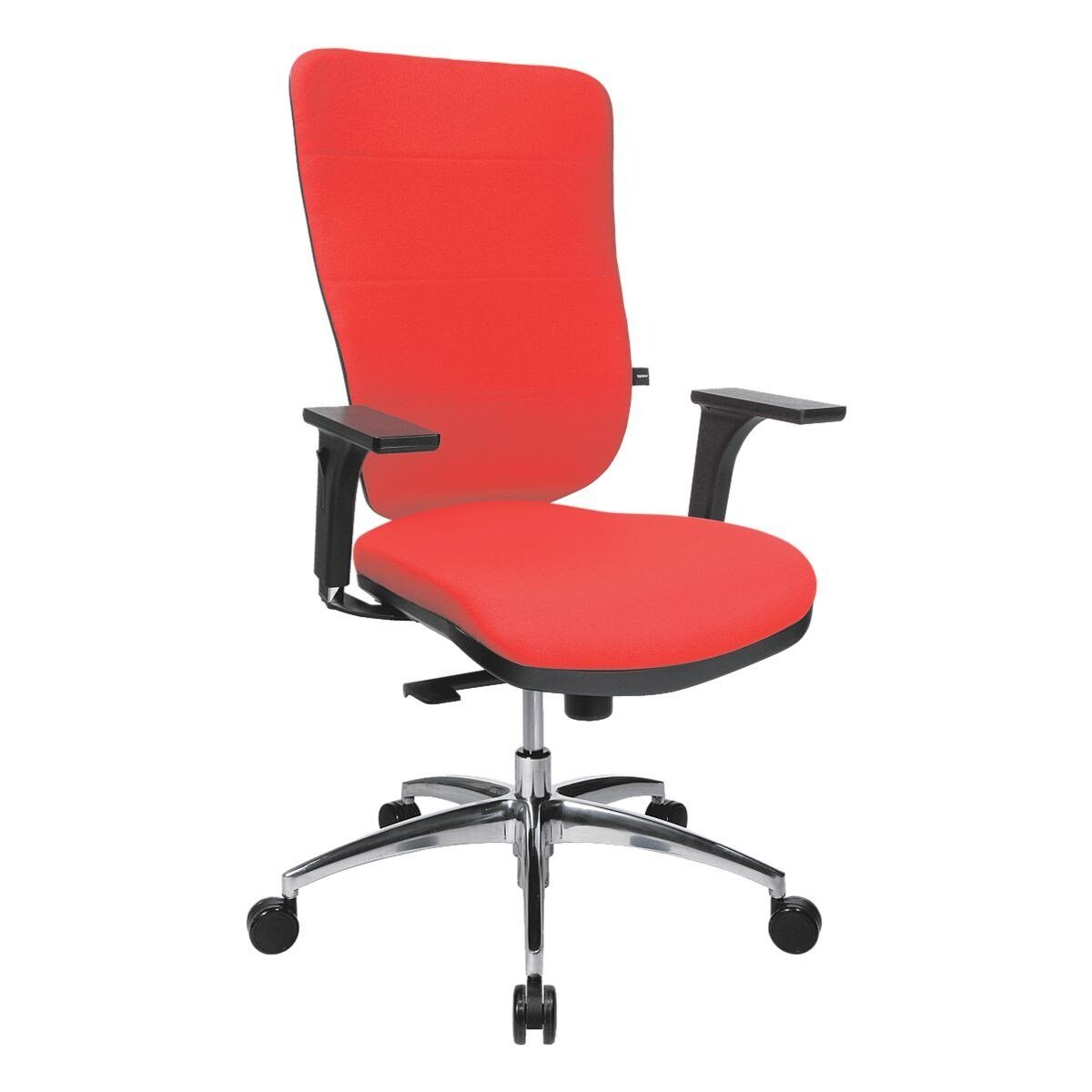 TOPSTAR Schreibtischstuhl Soft Pro 100, mit Bandscheibensitz, (ohne Armlehnen) rot