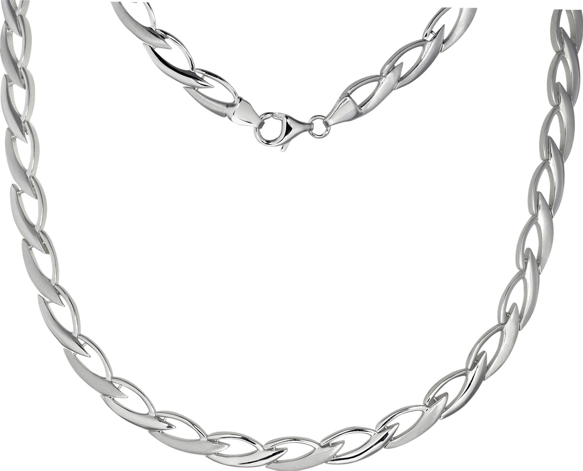 SilberDream Collier SDK4902JX SilberDream Designauswahl Halsketten (Collier), Colliers (Zopf) ca. 44,5cm, 925 Sterling Silber, Farbe: silber