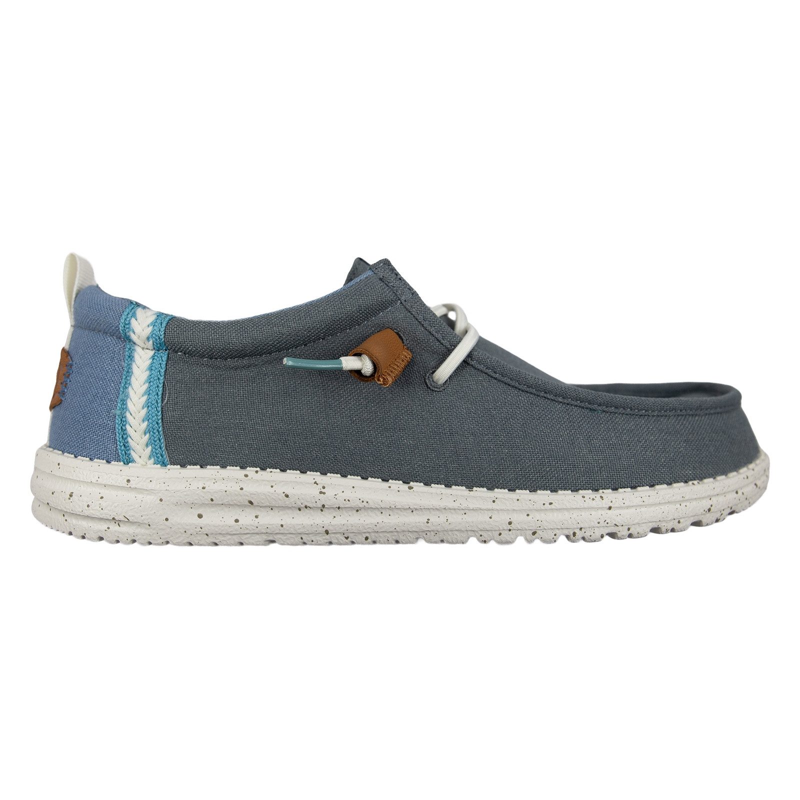 Hey Dude Wally Craft Linen Slip-On Sneaker mit Ziernähten