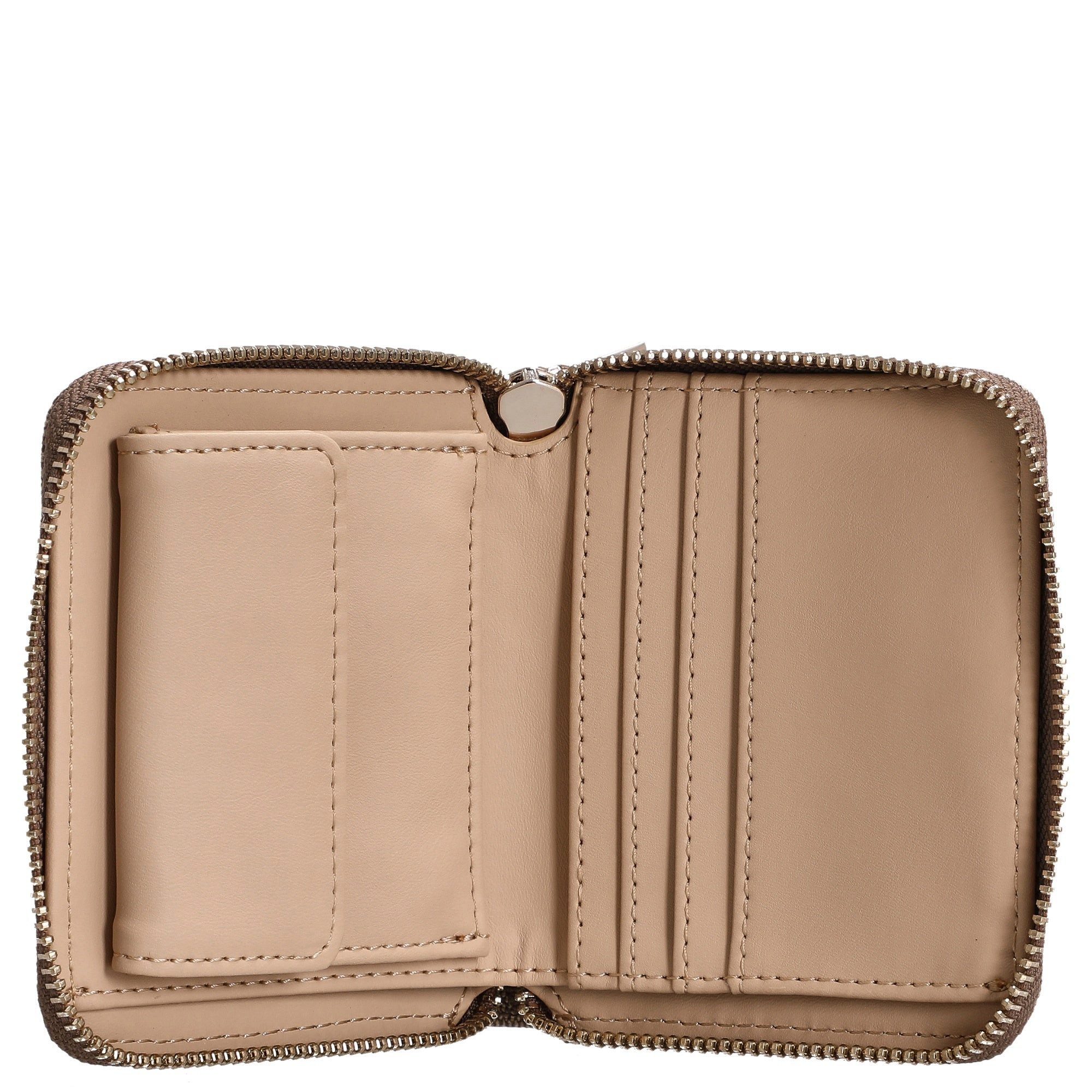 Guess Geldbörse Laurel II SLG Small Zip Around - Geldbörse 3cc 11 cm (latte günstig online kaufen