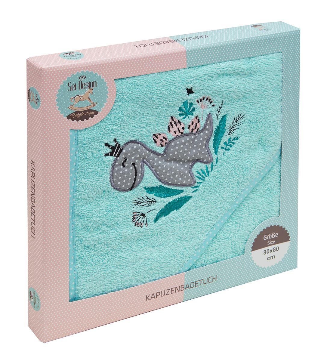 SEI Design Kapuzenhandtuch aus 100% BIO Baumwolle Frottee, Frottee (1-St), inkl. Geschenkverpackung – Bild 3 von 5