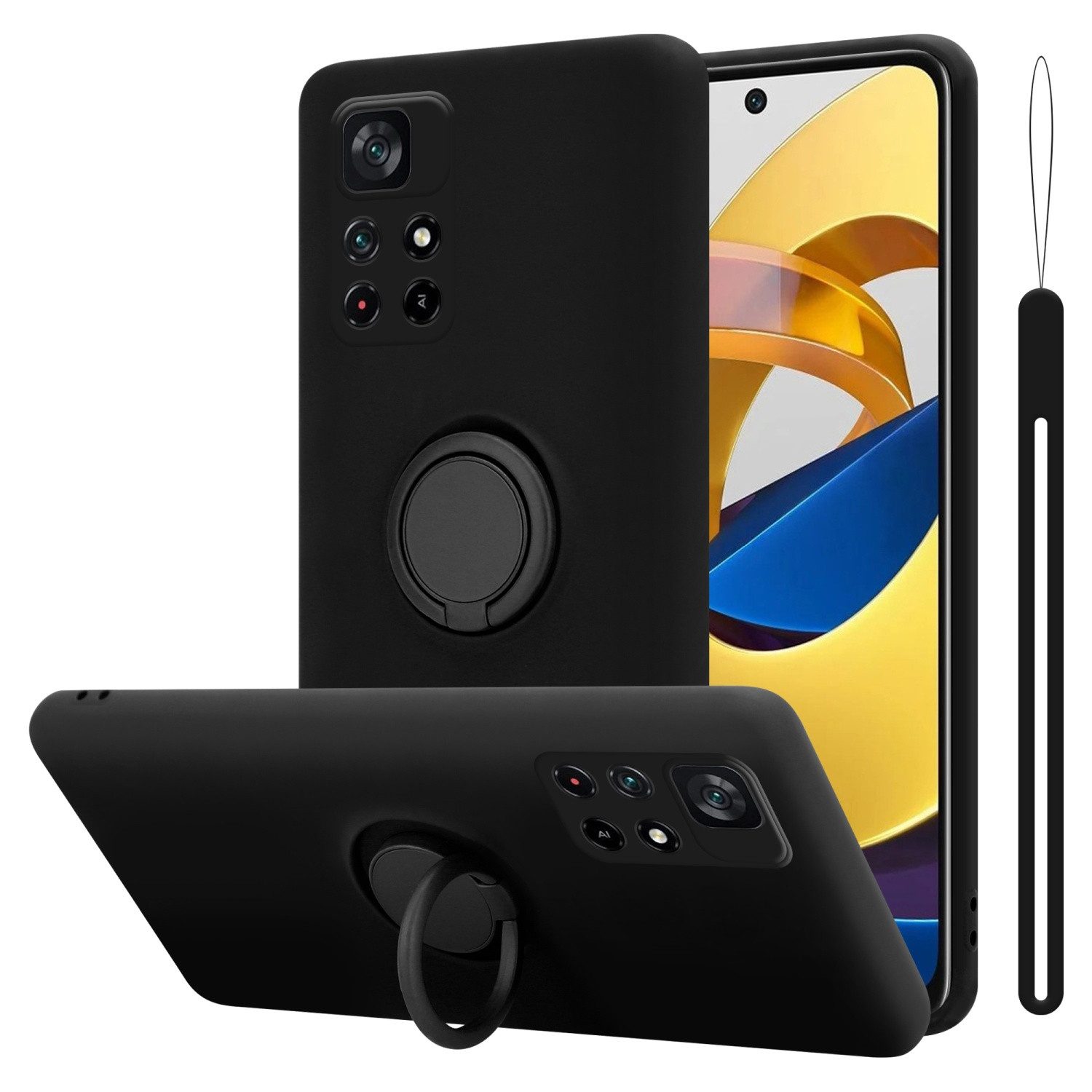 Cadorabo Handyhülle für Xiaomi POCO M4 PRO 5G Hülle Xiaomi POCO M4 PRO 5G, Robustes Hard Case - Handy Schutzhülle - Hülle - Back Cover Bumper