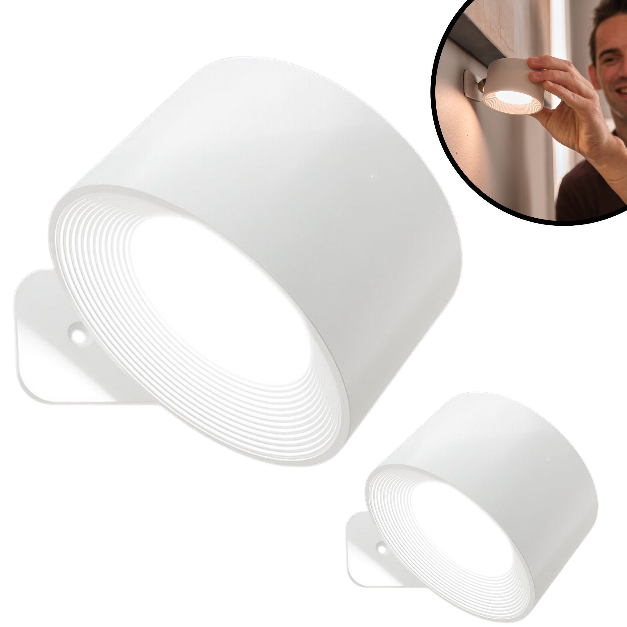 Best Direct® LED Wandleuchte Vigilamp Pod, 6, LED fest integriert, Tageslic günstig online kaufen