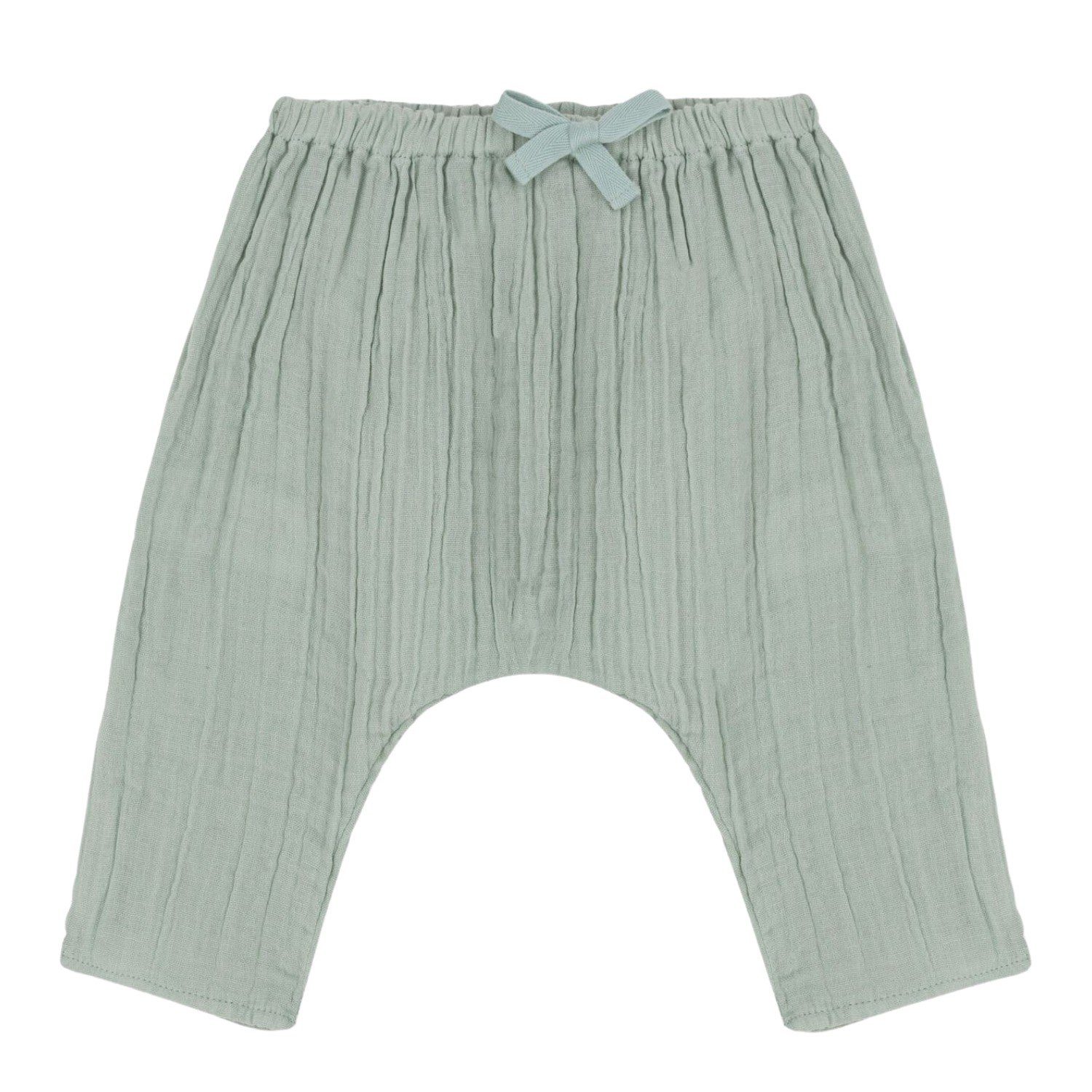 Petit Bateau Stoffhose Petit Pluderhose Bateau grün Gr. Monate in den 3-12 in