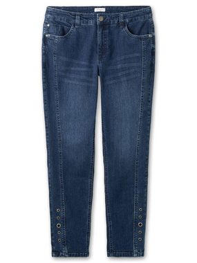 Sheego Stretch-Jeans Große Größen mit Zierösen, in Five-Pocket-Form