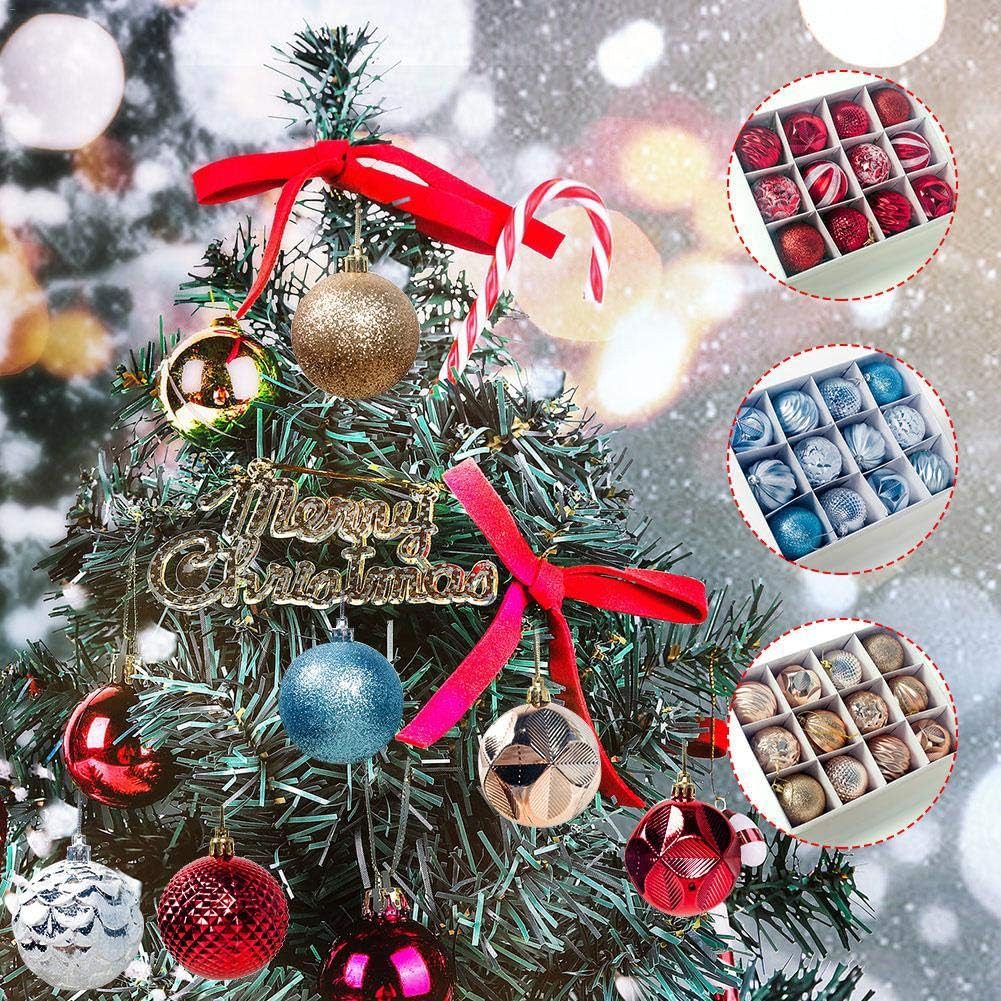 Coonoor Weihnachtsbaumkugel Weihnachtskugeln Weihnachtsdeko 12-teiliges Set, Christbaumschmuck