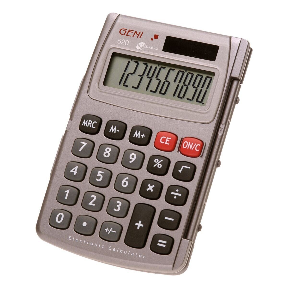 GENIE Taschenrechner 520, mit Klappdeckel, 10-stellig