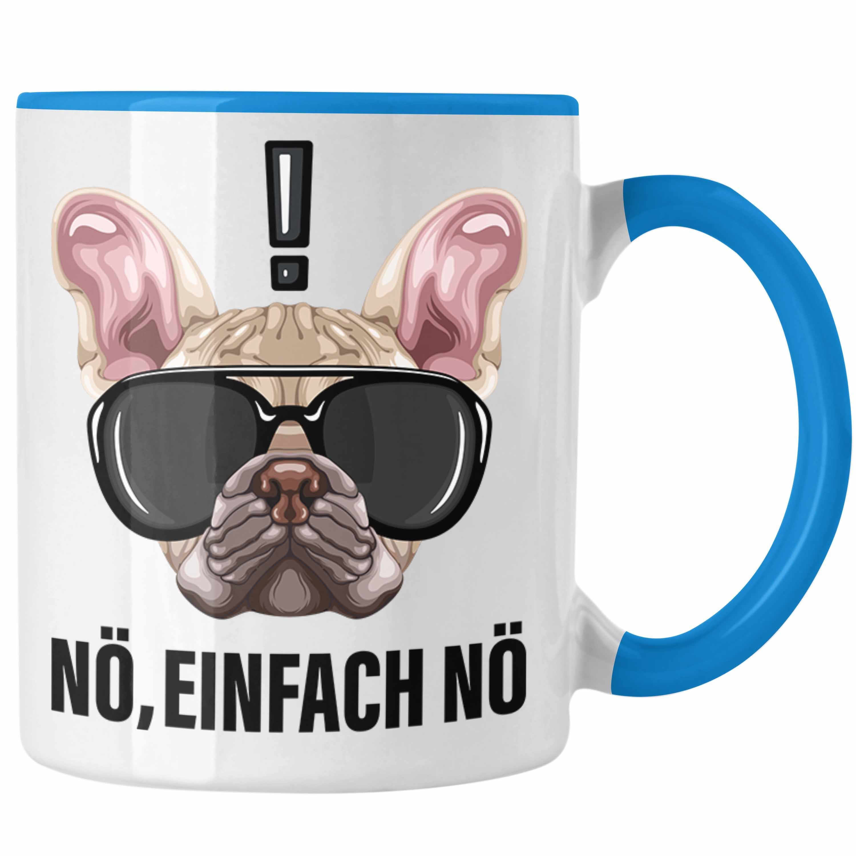 Geschenk für Freun Einfach Tasse Nö Kaffee-Becher für Tasse Mops-Besitzer Blau Trendation Nö