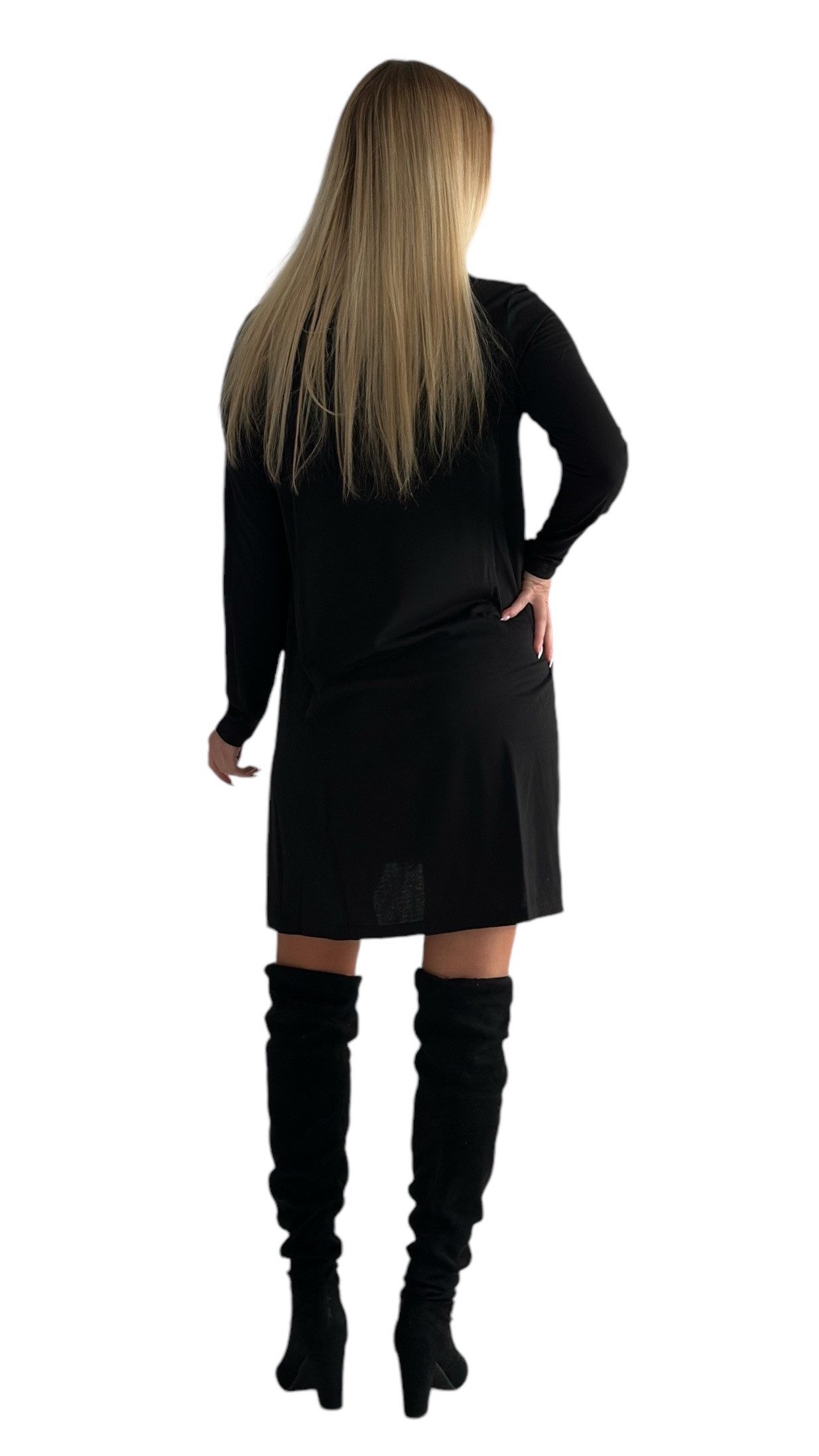 Mississhop A-Linien-Kleid Kleid Tunika Longshirt Pulli Tunika Minikleid 6510