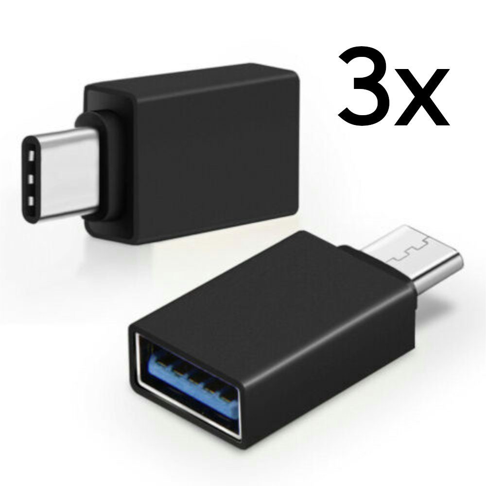TradeNation Adapter USB C auf USB A 3.0 OTG USB-Stick für MacBook Samsung Buchse USB-Adapter USB-C zu USB 3.0 Typ A, Plug & Play OTG