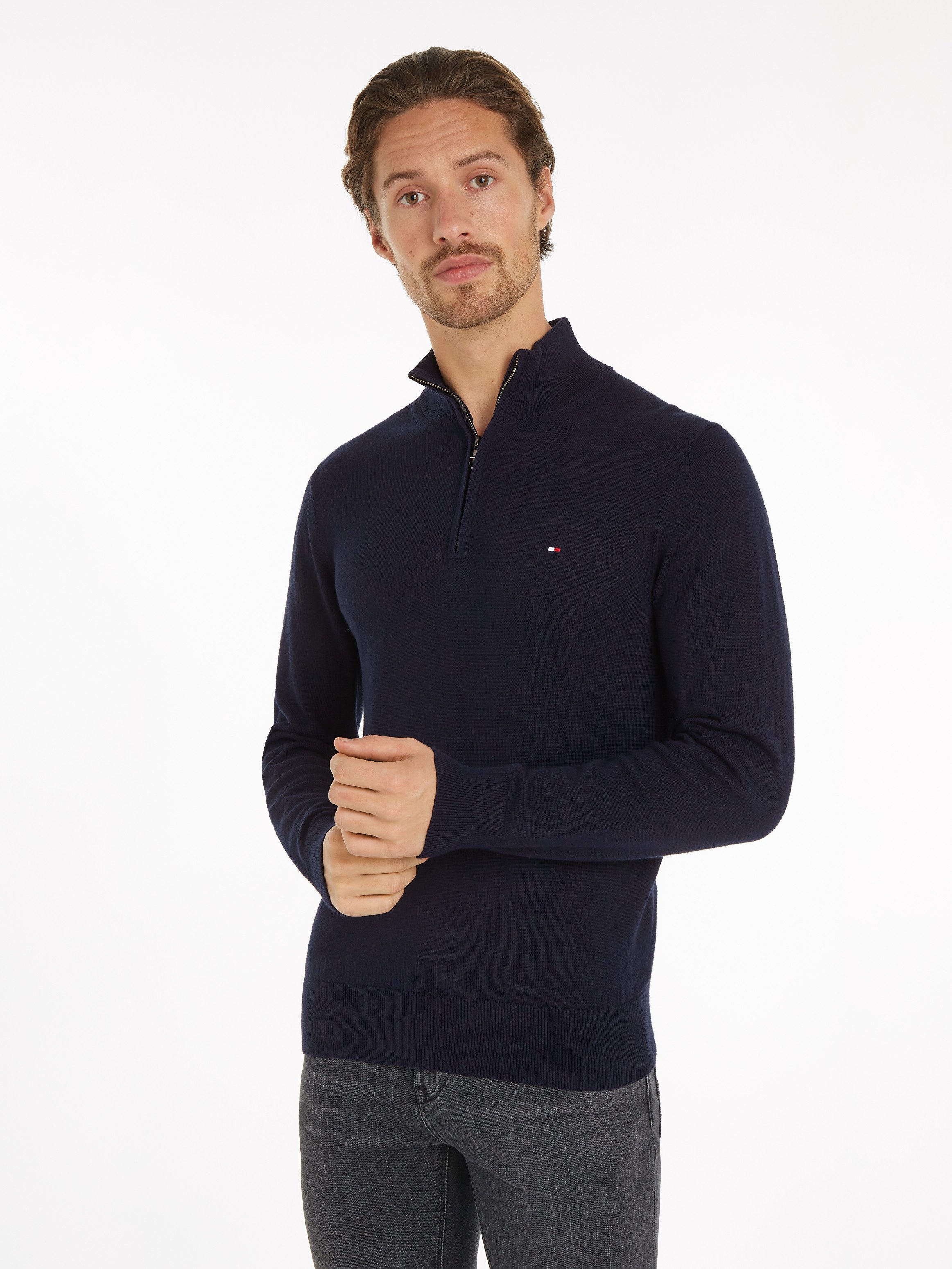 Tommy Hilfiger Troyer PIMA ORG CTN günstig online kaufen