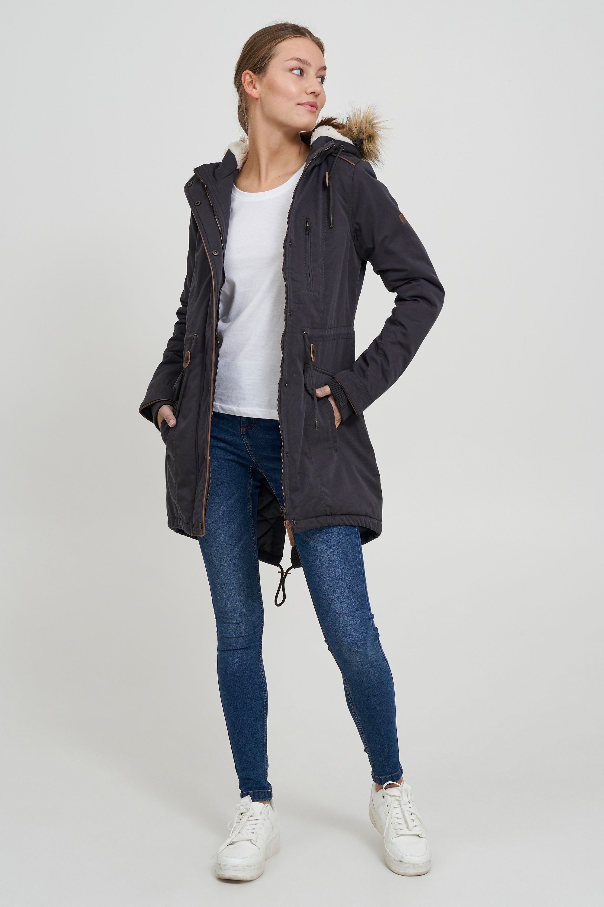 OXMO Parka OXAnna Parka mit Kunstfell-Kapuze günstig online kaufen