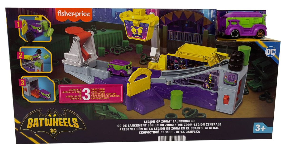 Fisher-Price® Spielzeug-Transporter Fisher-Price DC Batwheels Spiel-Set Legion of Zoom, Spielzeugauto Renn