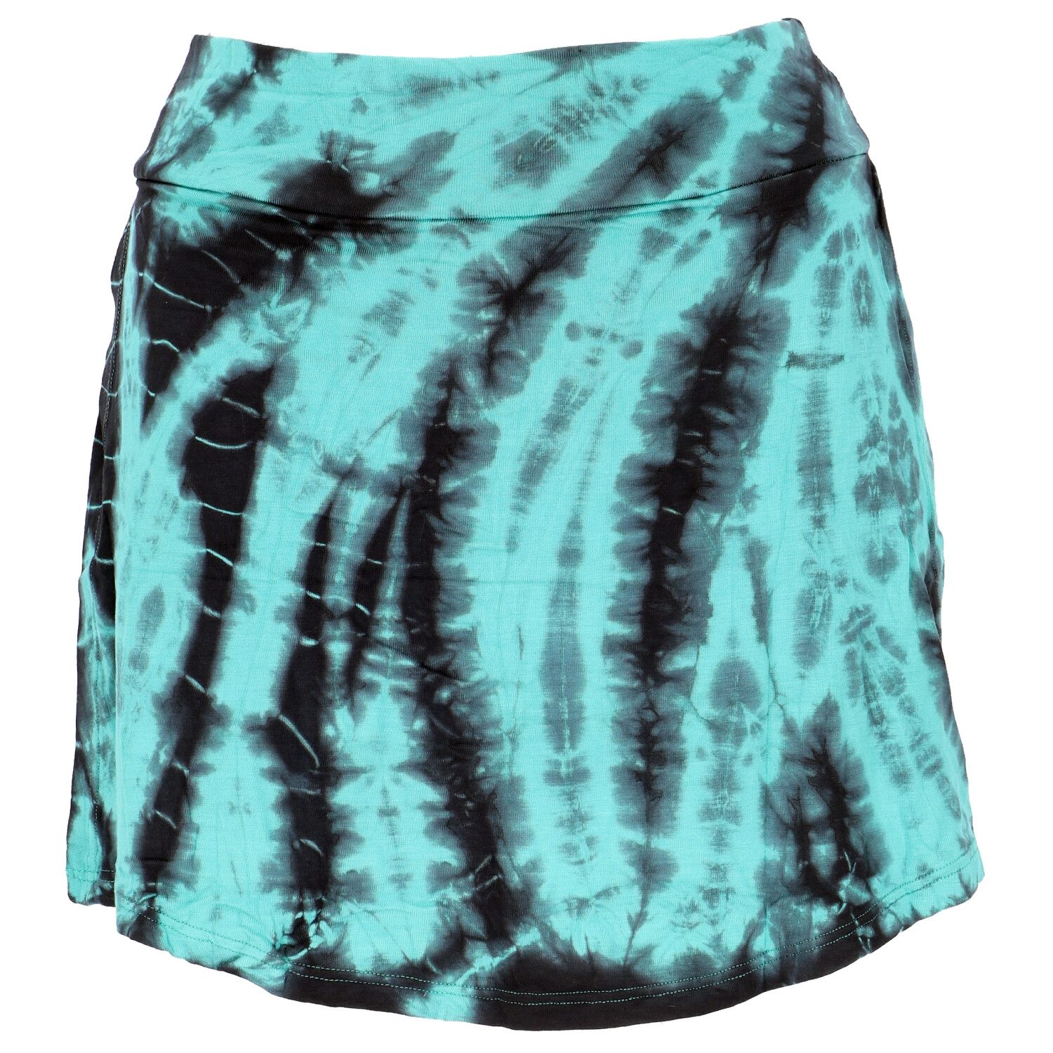 Guru-Shop Hose & Shorts Batik Minirock mit Pantys, Unikat Yoga Shorts,.. alternative Bekleidung