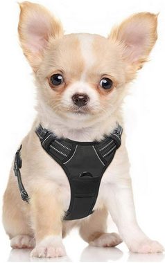 LA CUTE Geschirr Reflektierendes Hundegeschirr mit Leine, Größe S-XL, Einstellbar, Reflektierende Streifen, atmungsaktives Material, verstellbares Design