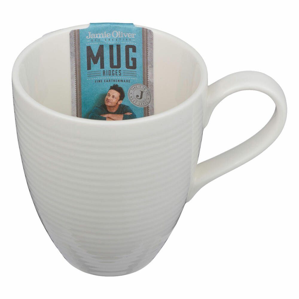 JAMIE OLIVER Becher Ridges 450 ml, Steingut
