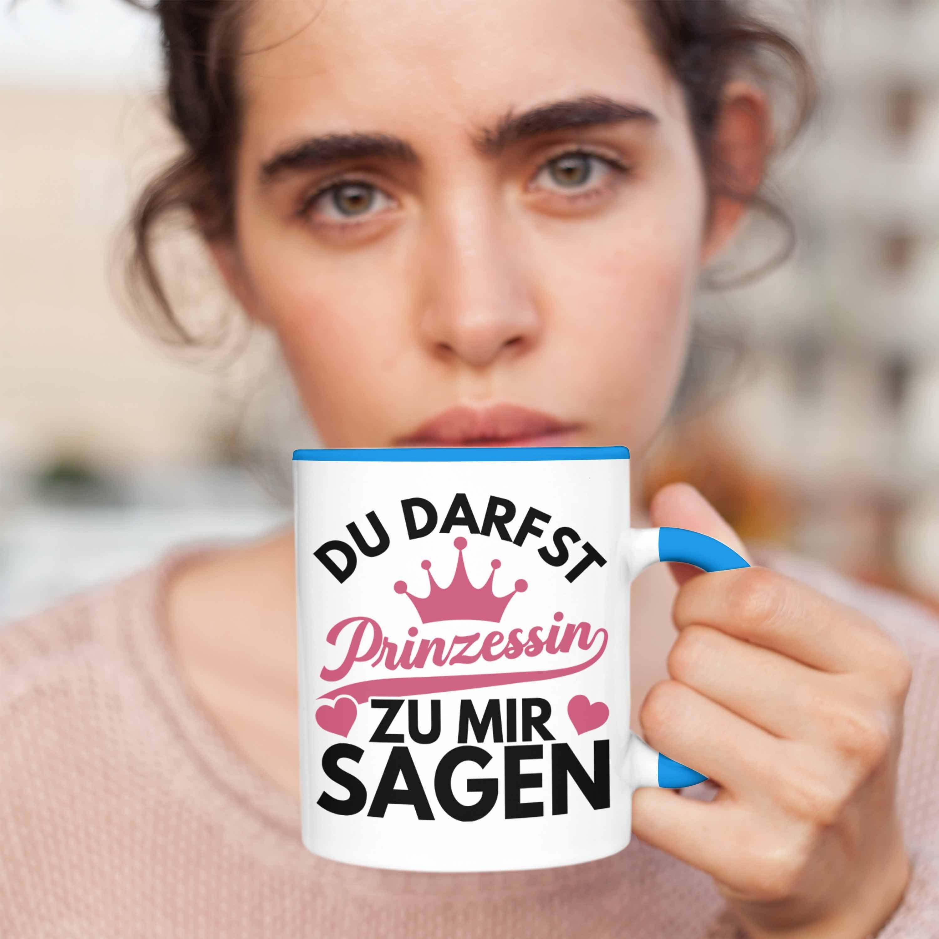 Tasse Mädchen Zicke Darfst Tasse Blau Geschenk Prinzessin Trendation Zu Du Lustiges Jugendliche Mir Sagen - Teenager Trendation Geschenk