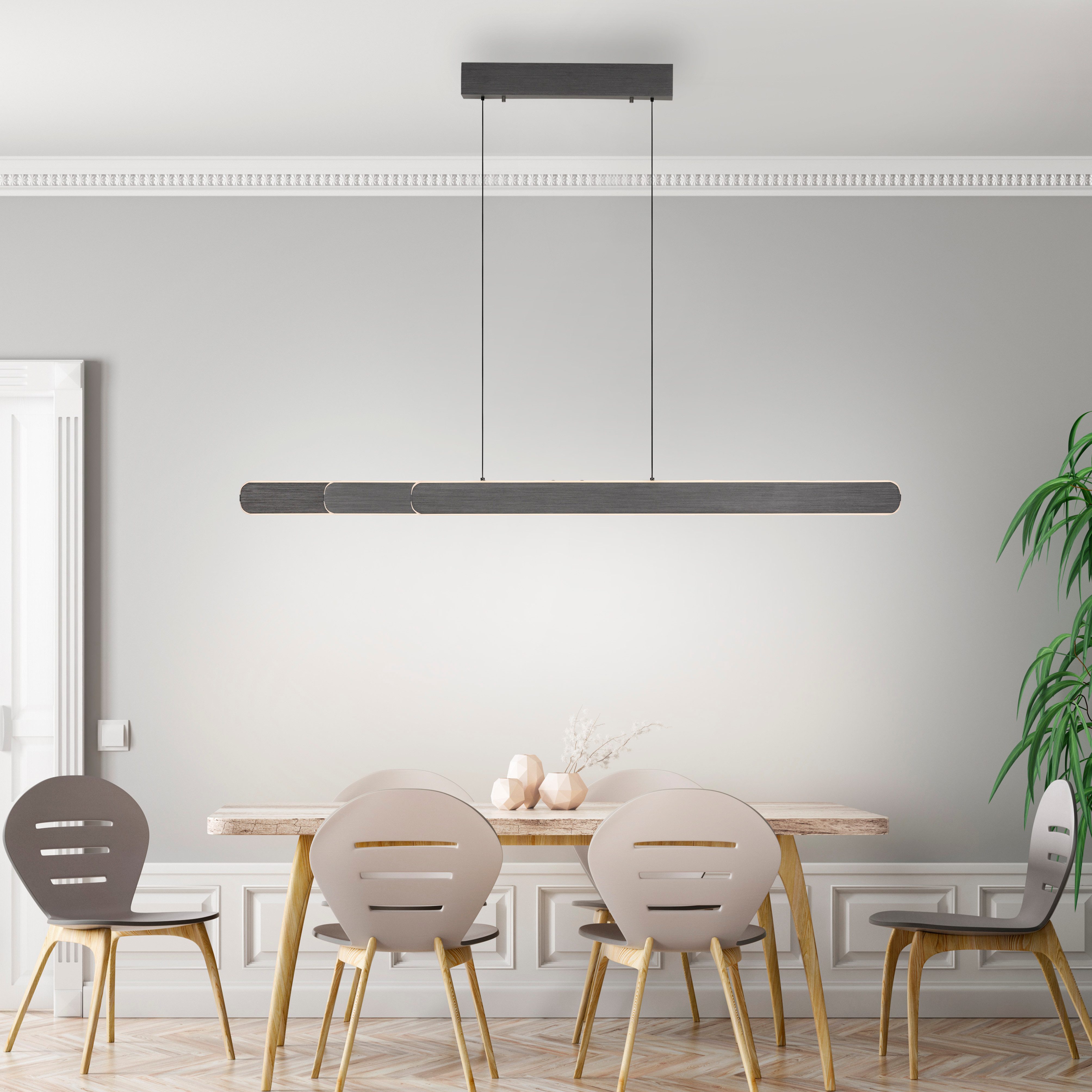 Paul Neuhaus Pendelleuchte ADRIANAROU, Dimmfunktion, Memory, nach Trennung vom Netz, LED fest integriert, warmweiß - kaltweiß, CCT - über Touch, dimmbar über Touchdimmer, Comfort Lift