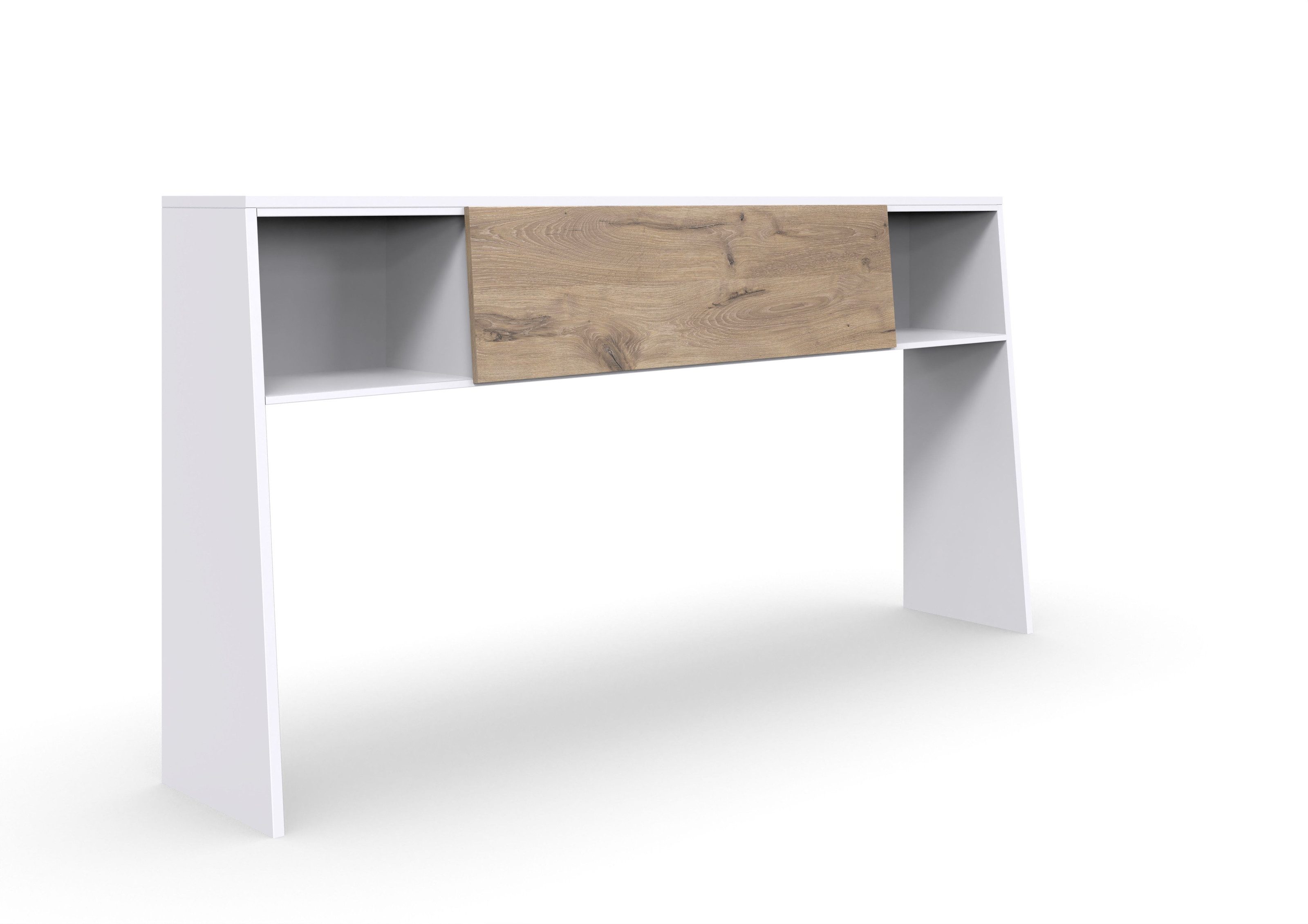 freiraum Umbauschrank NORDERNEY in weiss / Viking oak Dekor - 209x107x39cm (B/H/T)