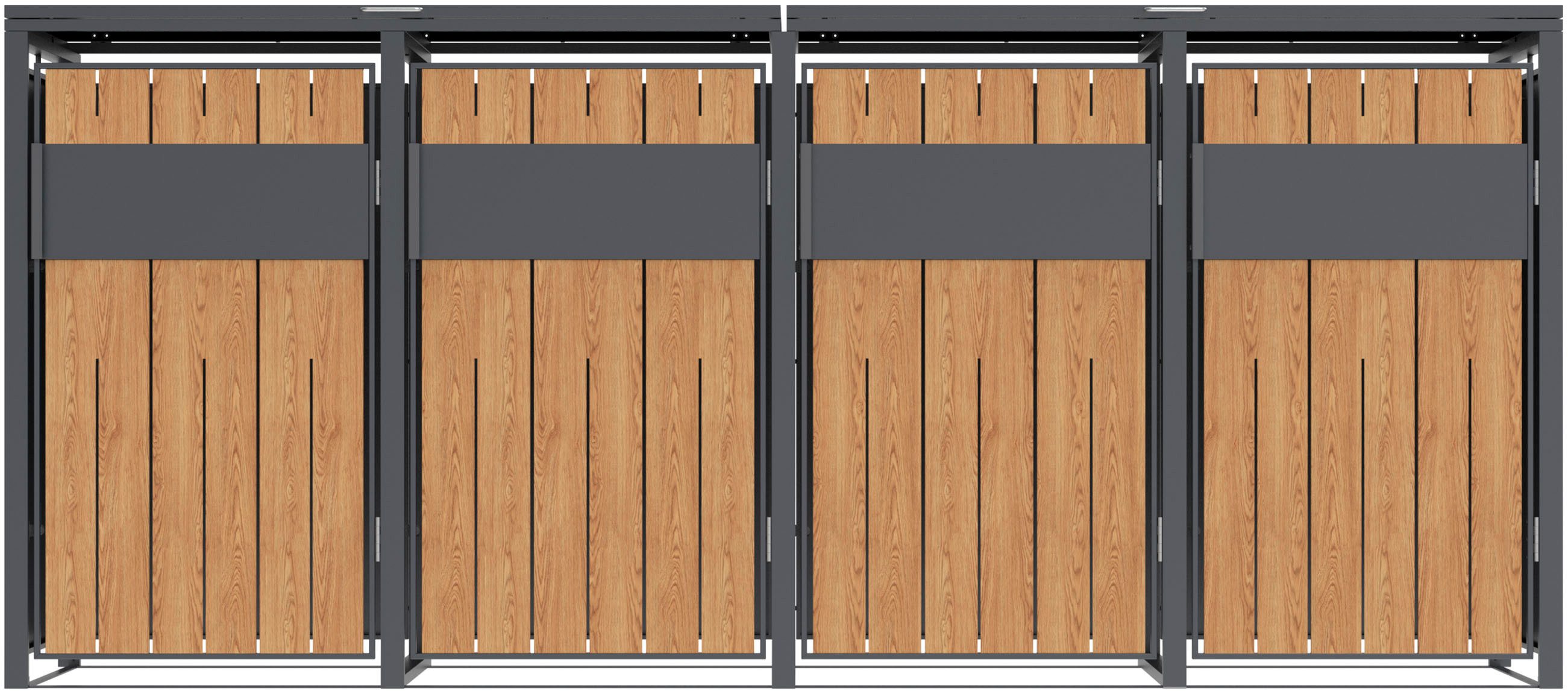 WESTMANN Mülltonnenbox Varius 4, BxTxH: 265x80x116 cm, für 4x240 L Mülltonnen