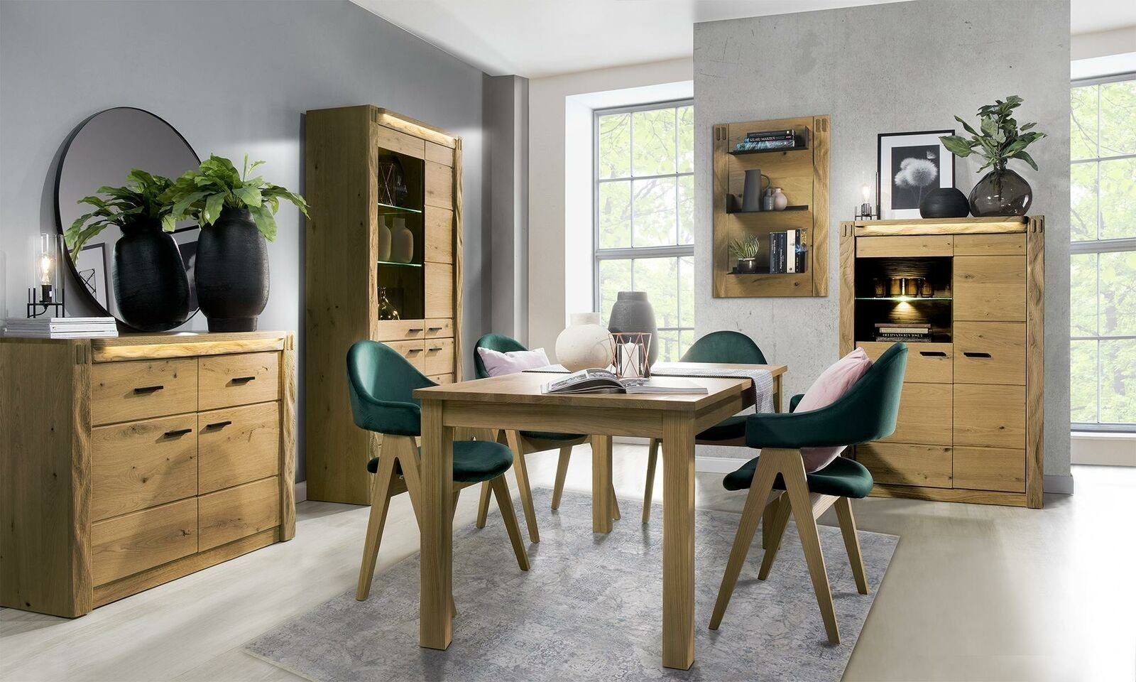 Tisch Wohnzimmer Holztisch JVmoebel Ess Design Ausziehbarer Holz Esstisch