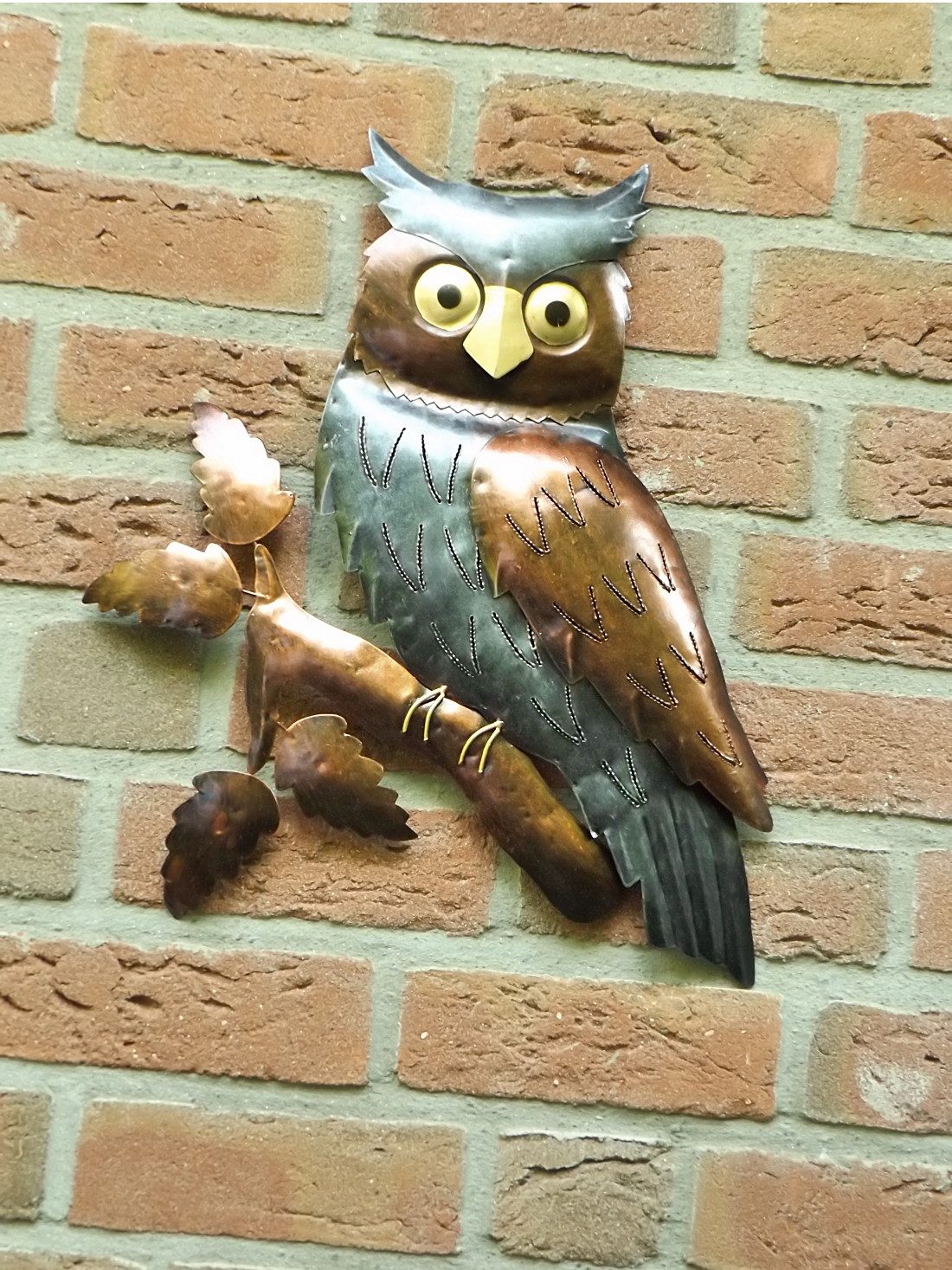 Kaufhaus le petit Wanddekoobjekt Wanddeko Eule Vogel Uhu Wandbild Metall De günstig online kaufen