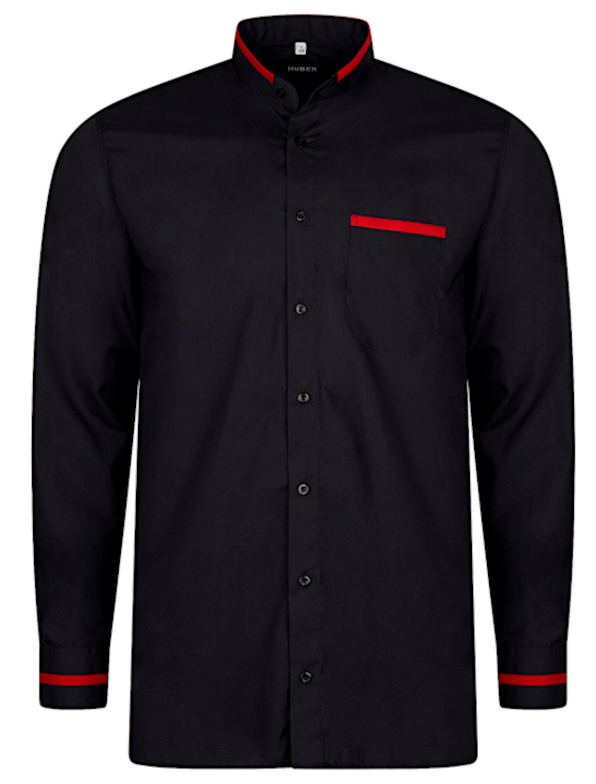 Huber Hemden Langarmhemd HU-0561 Stehkragen, Regular günstig online kaufen