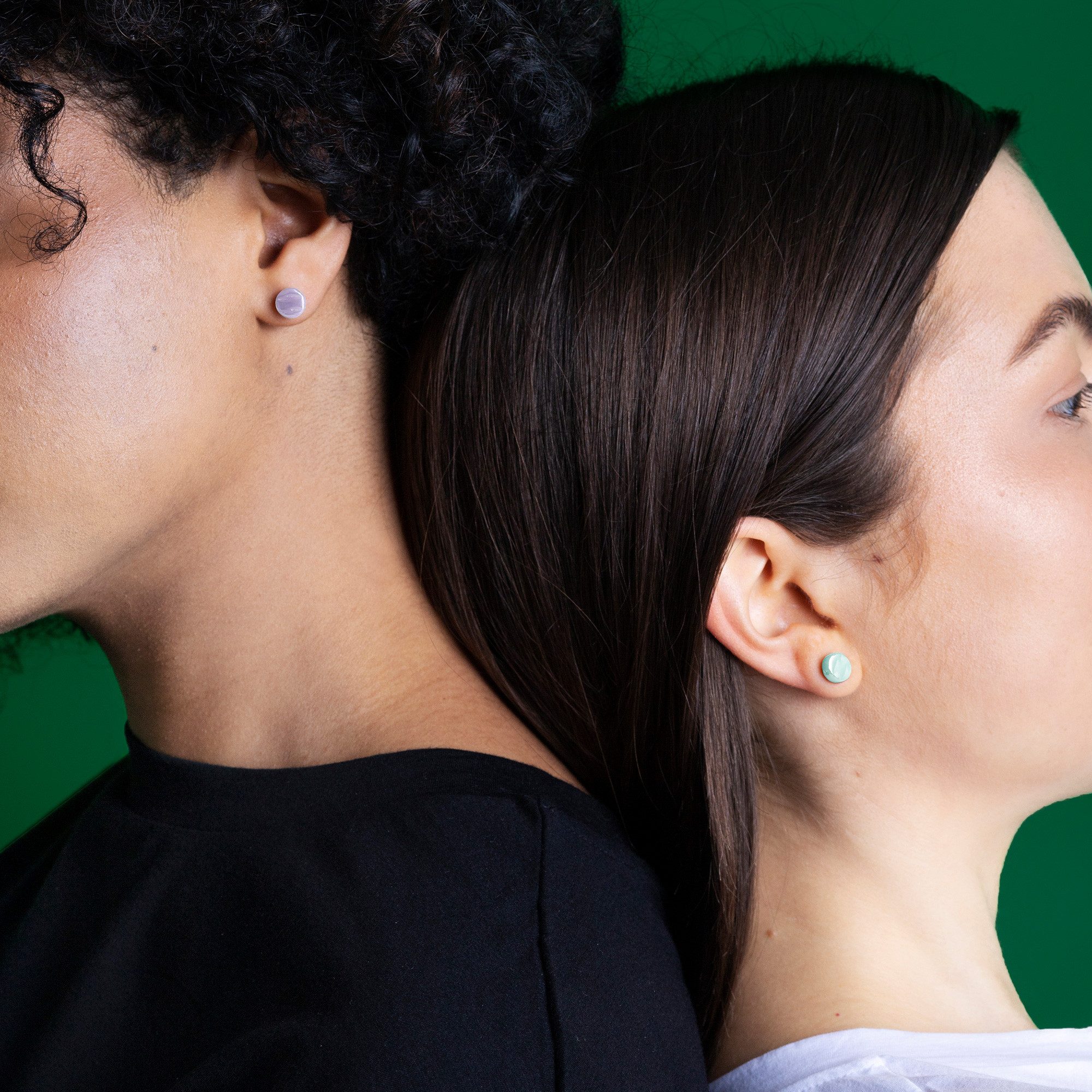 ALEXASCHA Paar Ohrstecker Glasohrstecker in Perlmuttoptik • hypoallergener günstig online kaufen