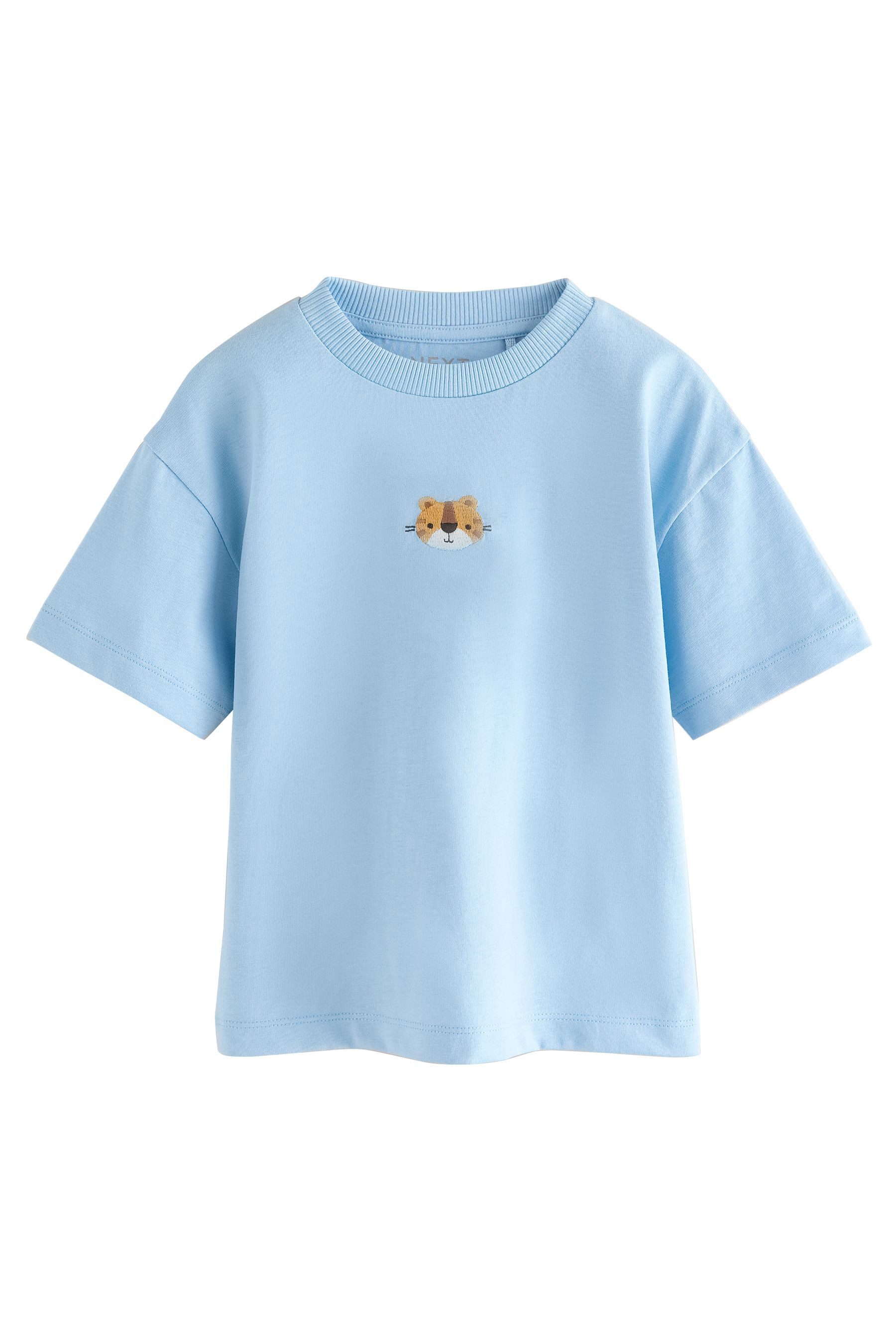 Next T-Shirt Kurzärmeliges T-Shirt mit kleiner Grafik (1-tlg)