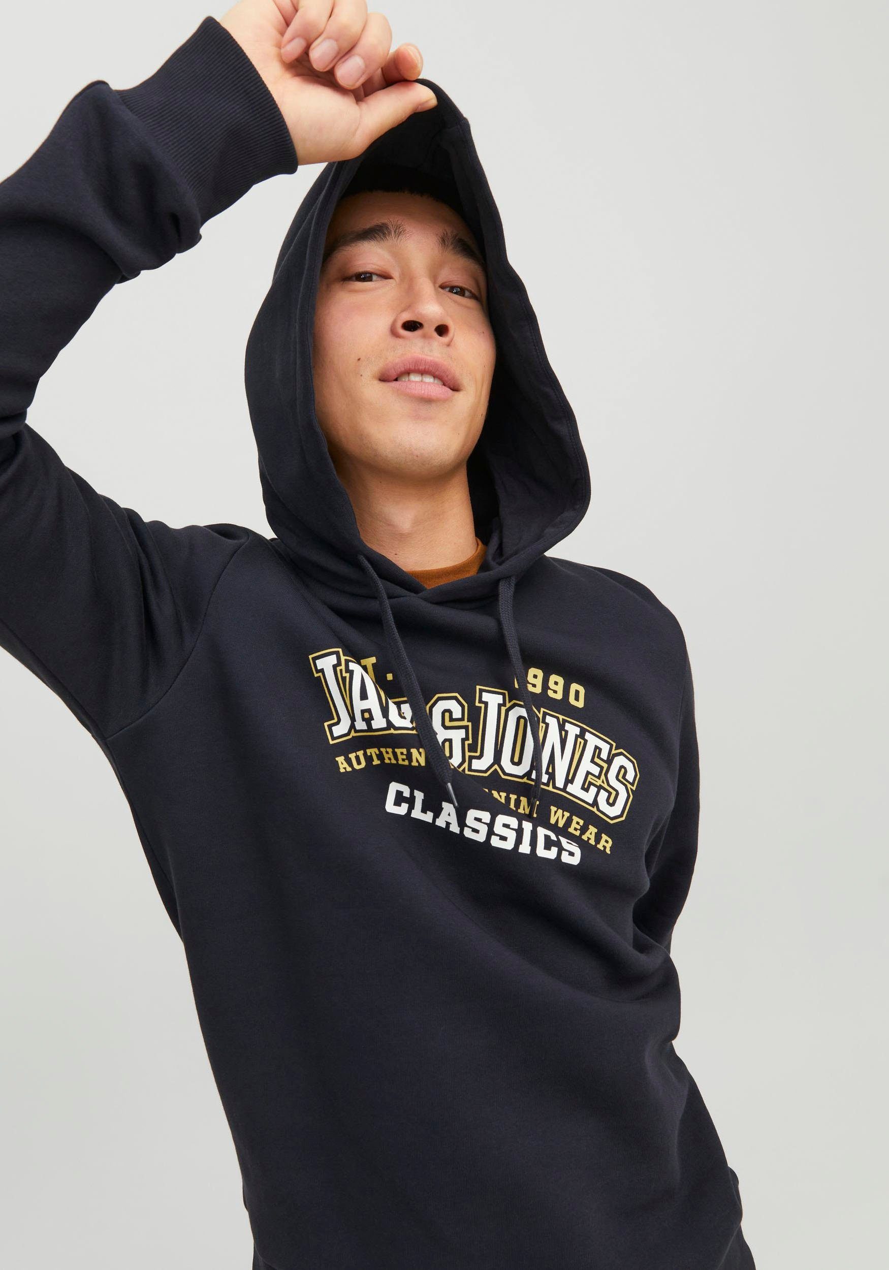 & JJELOGO COL HOOD SWEAT Kapuzensweatshirt 23/24 Jack NOOS Navy Dark 2 Jones