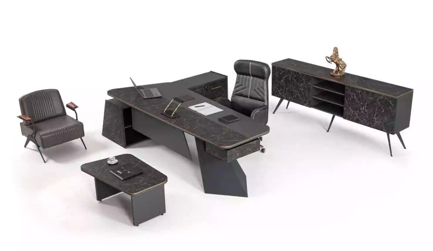JVmoebel Anrichte Moderner Grauer Aktenschrank für das Arbeitszimmer Büroeinrichtung, Made in Europa