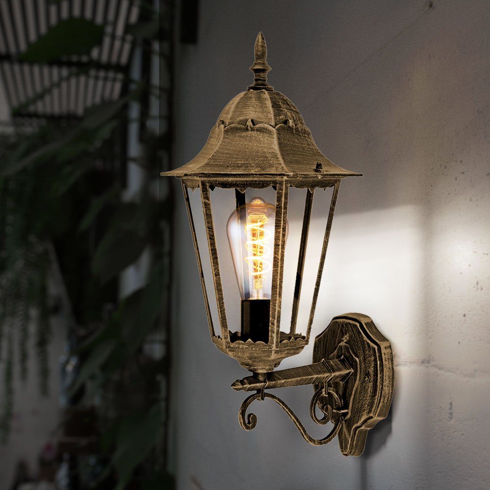 etc-shop Außen-Wandleuchte, Leuchtmittel nicht inklusive, Außenlampe Wand Wandleuchte Außen E27 Terrassenlampe Außen Laterne