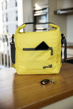 Gimi Lunchbox Gimi Kühltasche Thermo Bag, für warme Speisen kalte Speisen Büro Picknick - GELB, 13 Liter, Ethylen-Vinylacetat