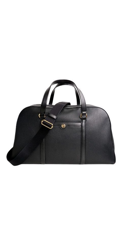 MICHAEL KORS Weekender Michael Kors Travel XL Weekender Leder Schwarz Damen Reisetasche