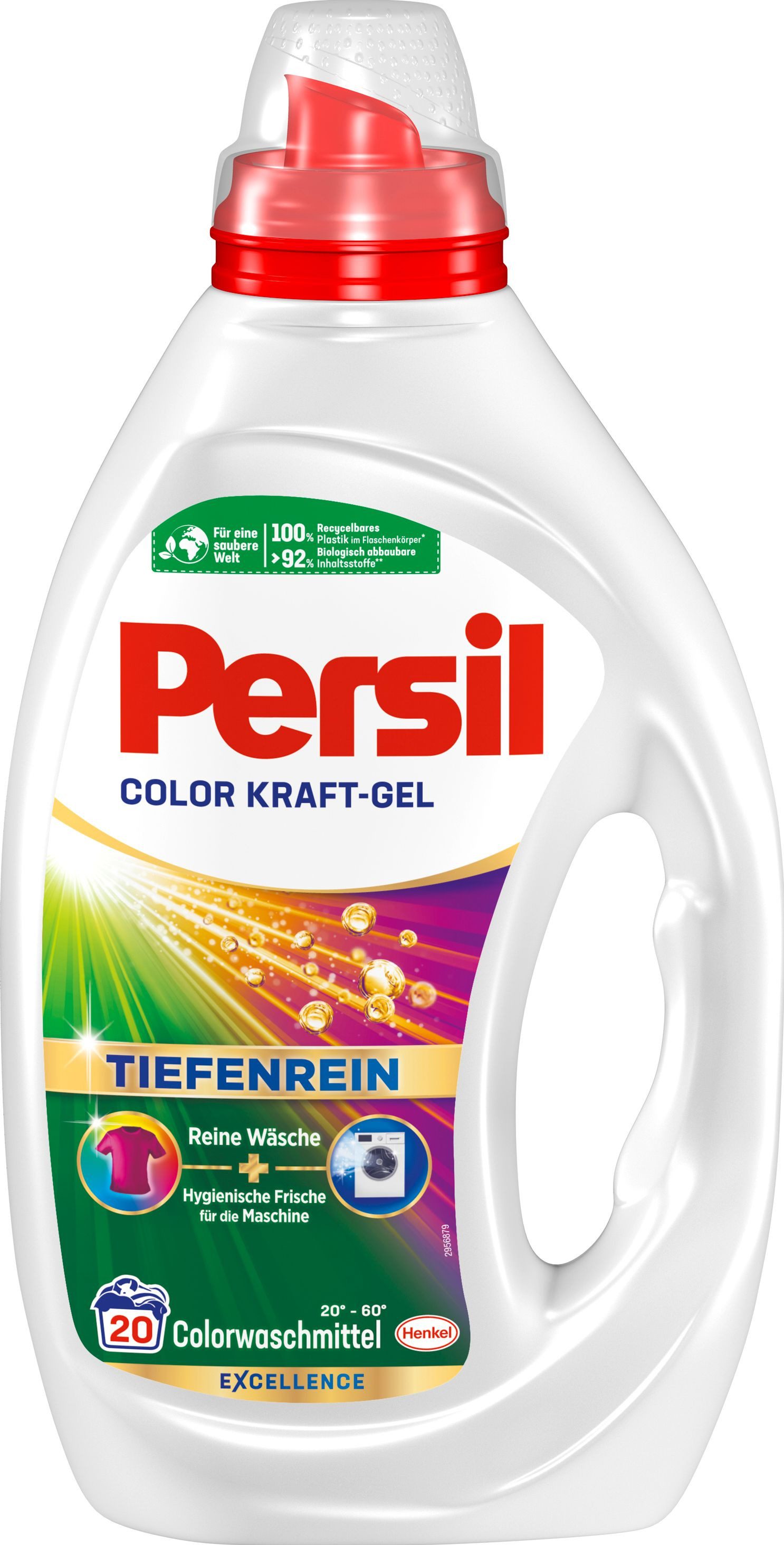 Persil Color Kraft Gel 20 WL Colorwaschmittel (1-St. Flüssigwaschmittel mit Tiefenrein Technologie)