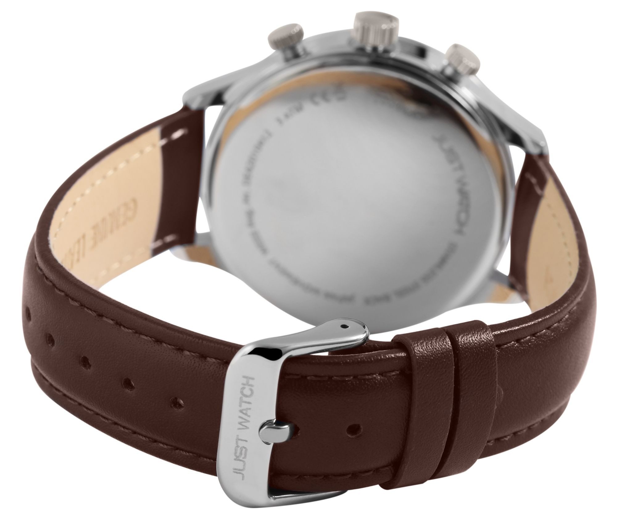 JUST WATCH Quarzuhr Menzie mit Echtlederband, 3 ATM, Chronograph günstig online kaufen