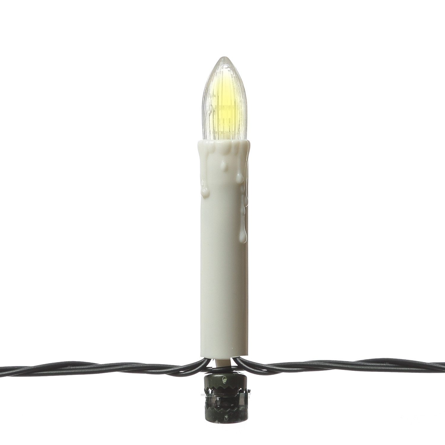 MARELIDA LED-Christbaumkerzen Weihnachtskerzen Lichterkette Weihnachtsbaum 16 Baumkerzen 6m Außen, 16-flammig