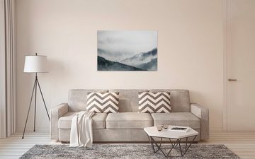 A.S. Création Leinwandbild Gloomy Landscape, Wald (1 St), Nebel Bild Keilrahmen Berg Gebirge Landschaft