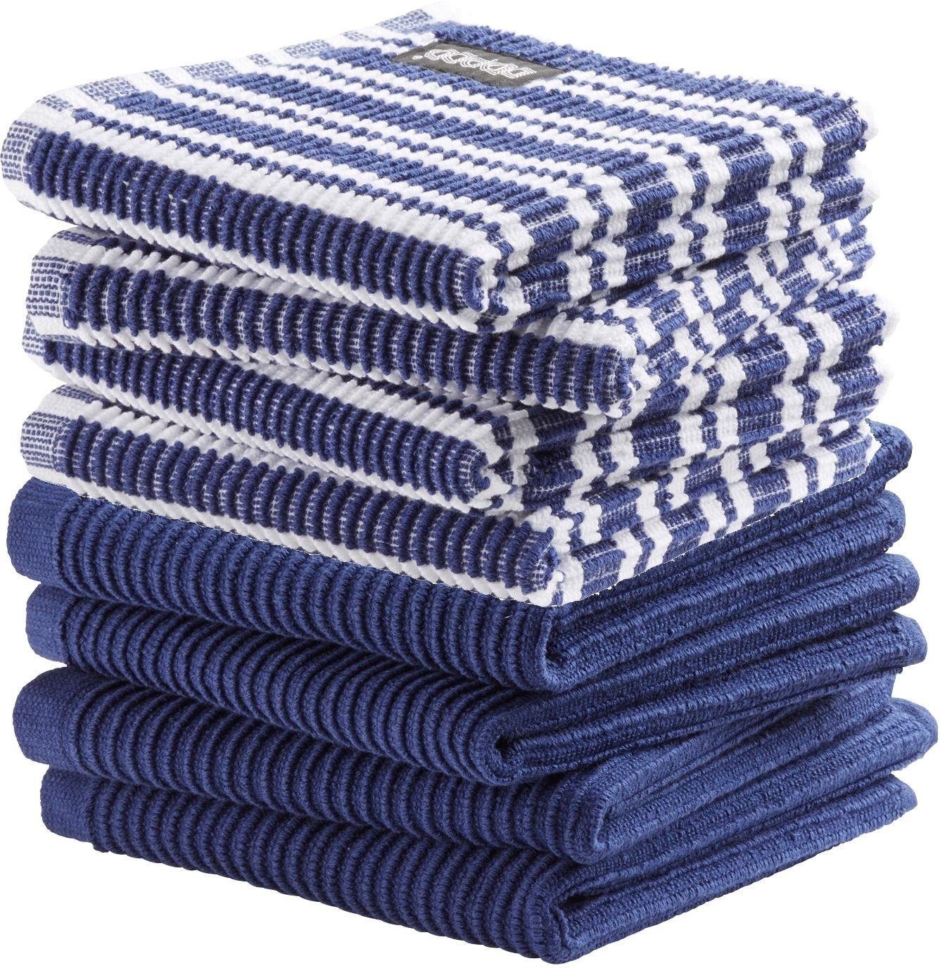 DDDDD Spültuch Basic-Classic, (Set, 8-tlg), Combiset: 4 Basic & 4 Classic