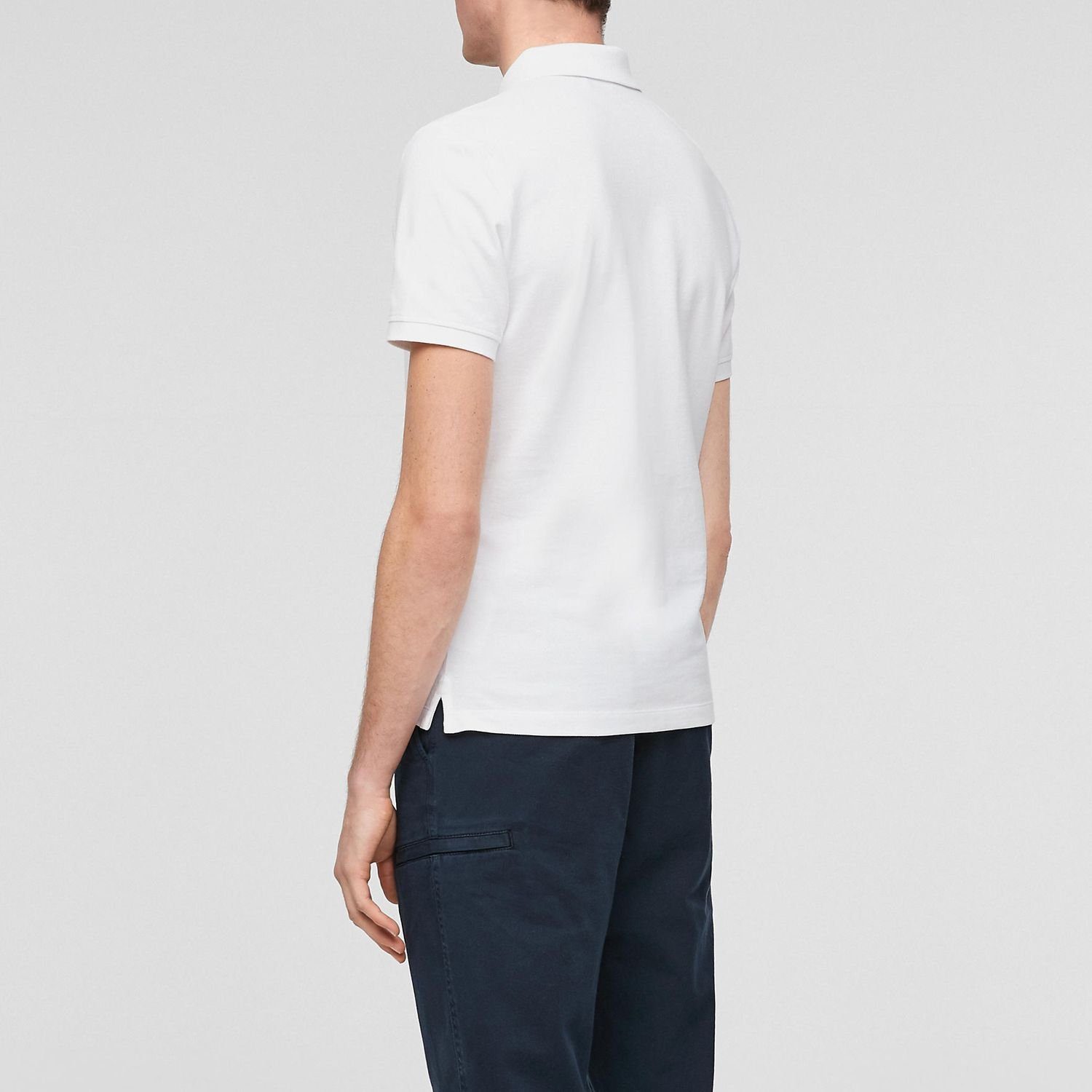 s.Oliver Poloshirt Basic (1-tlg) Poloshirt mit Logostickerei