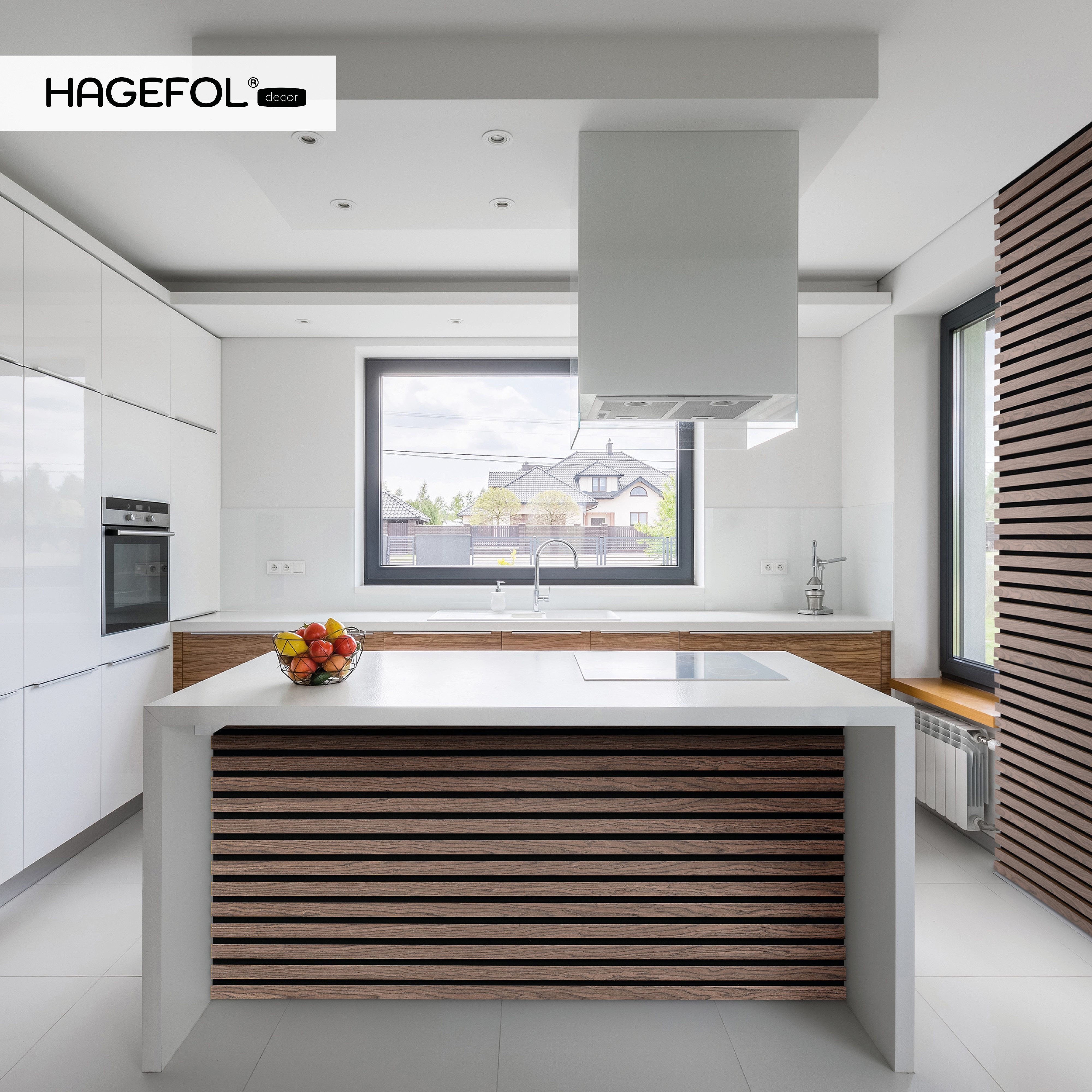 HAGEFOL Wandpaneel Akustikpaneele Holz, 3D Lamellenwand, verschiedene Größe günstig online kaufen