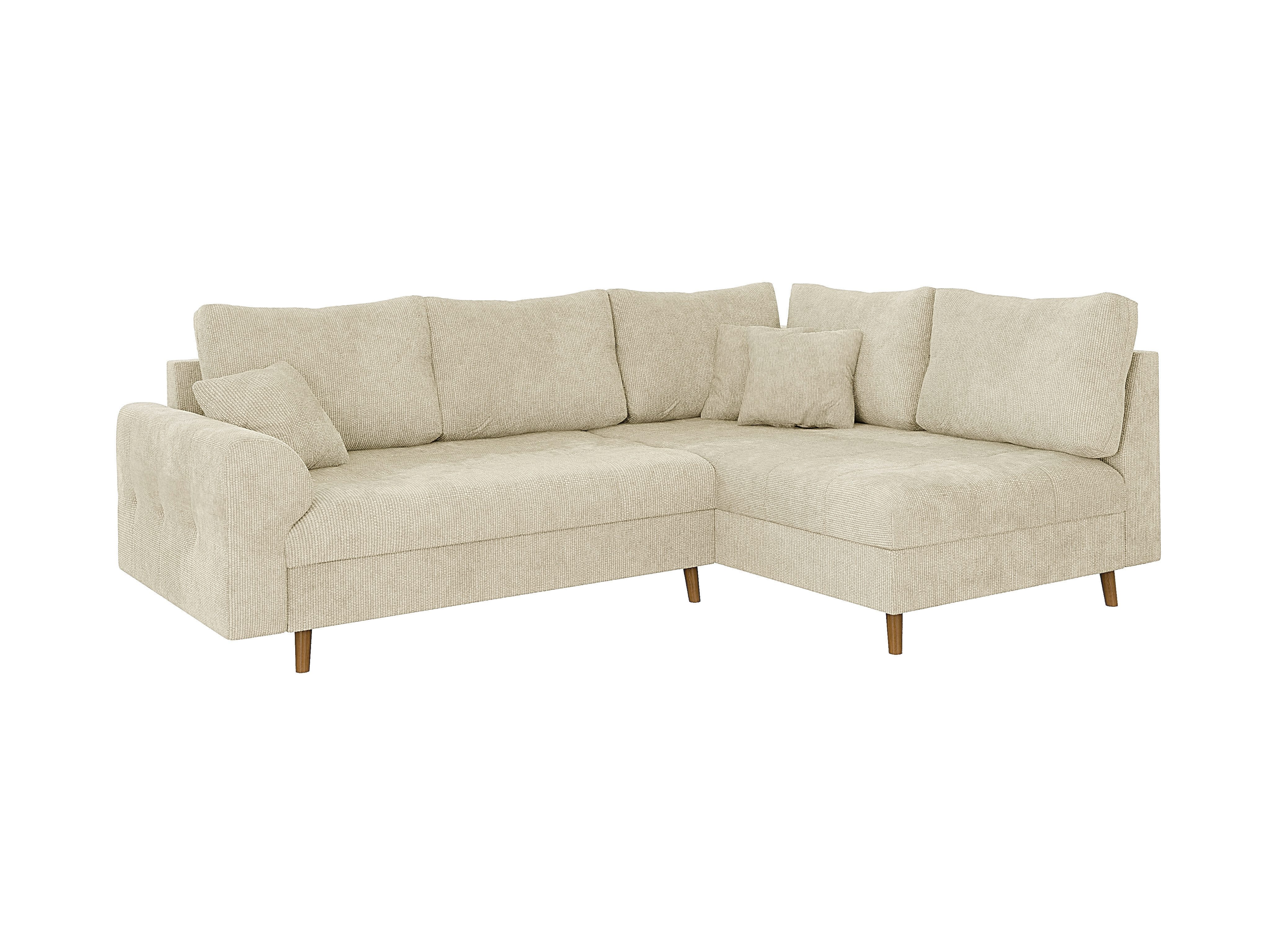S-Style Möbel Ecksofa Kristian mit Holzfüßen günstig online kaufen