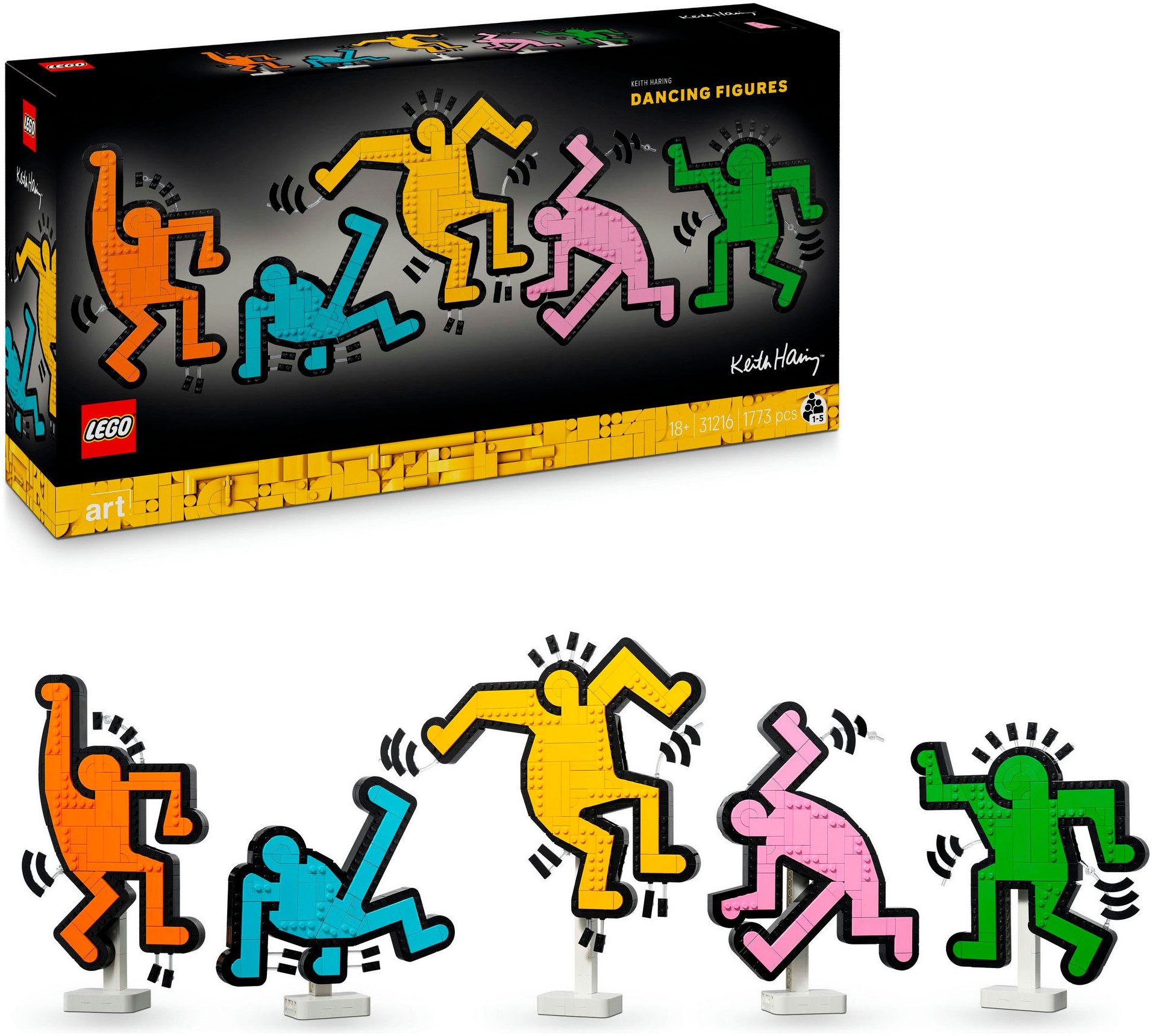 LEGO® Keith Haring – Tanzende Figuren (31216), LEGO ART Konstruktionsspiels günstig online kaufen