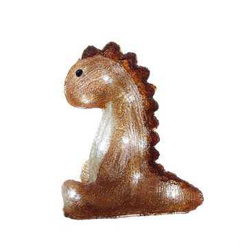 HOLLYHOPPER LED Dekofigur LED Dinosaurier Acryl Tierfigur Kinderzimmer Gartendekoration H: 21cm, LED Classic, kaltweiss (5300K bis 6000K)