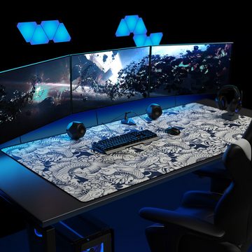 Titanwolf Gaming Mauspad XXXL Übergröße Mousepad 1600 x 800 x 3 mm, riesige Tischunterlage, abwaschbar, Gummiunterseite rutschfest, strapazierfähig, Kois
