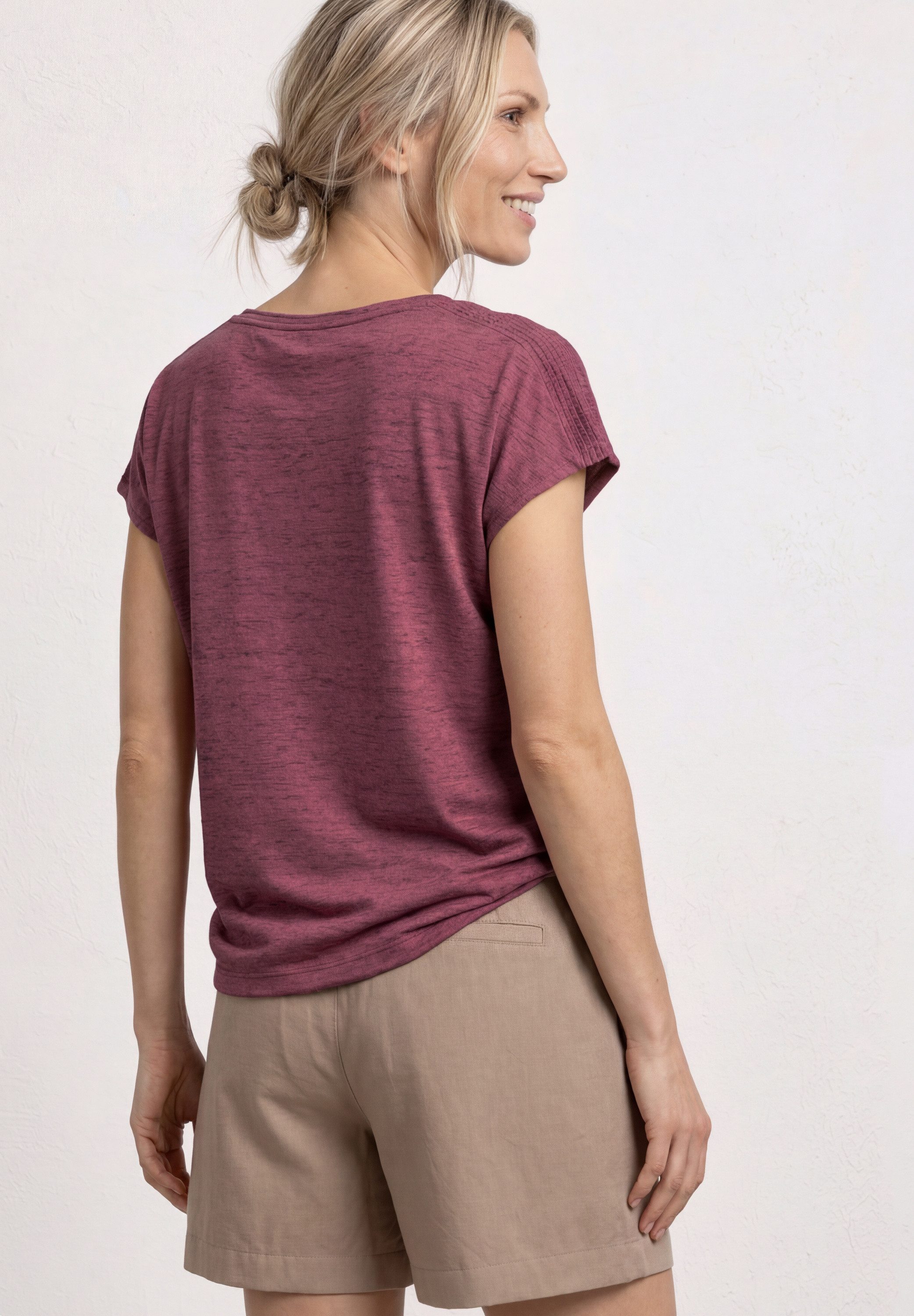 STREET ONE T-Shirt aus softem Materialmix