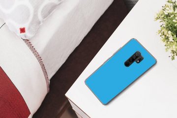 MuchoWow Handyhülle Blau - Licht - Farben, Phone Case, Handyhülle Xiaomi Redmi 9, Silikon, Schutzhülle