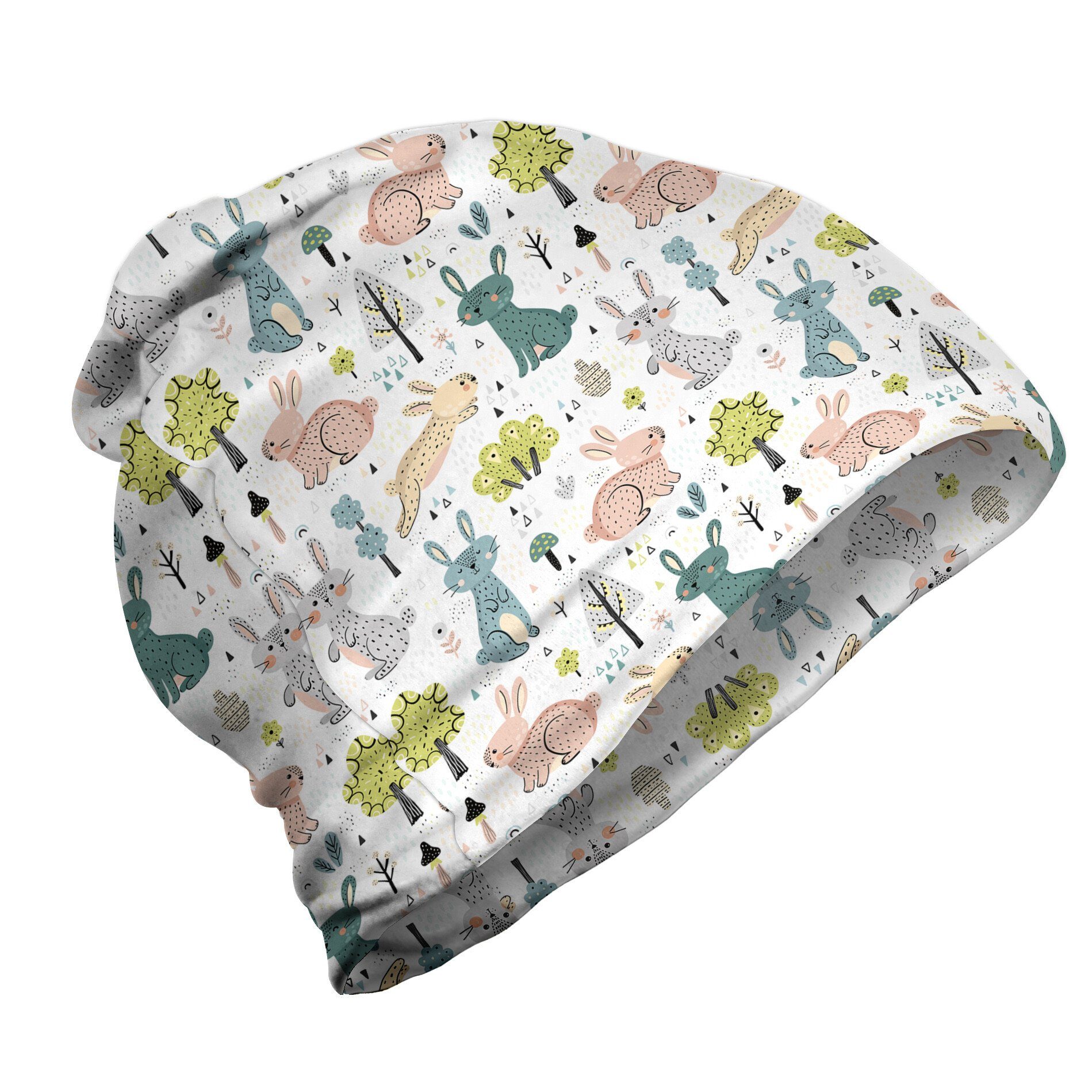 Abakuhaus Beanie Wandern im Freien Jungle Nursery Lustige Pastel Bunnies