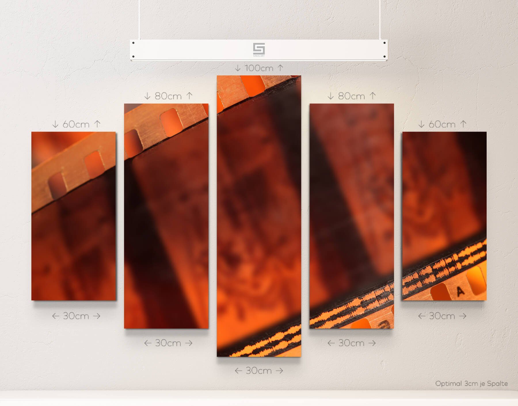 Sinus Art Leinwandbild Retro  Filmstreifen günstig online kaufen