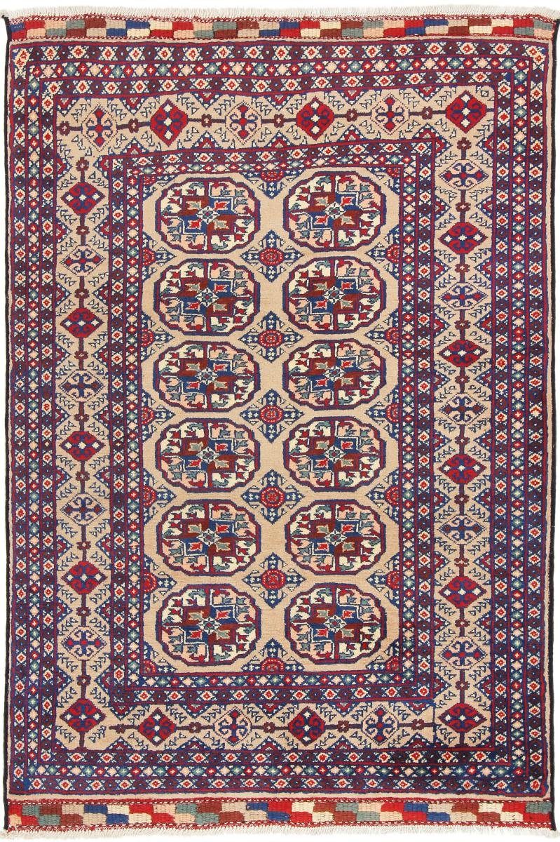 Orientteppich Afghan Mauri 98x147 Handgeknüpfter Orientteppich, Nain Trading, rechteckig, Höhe: 6 mm